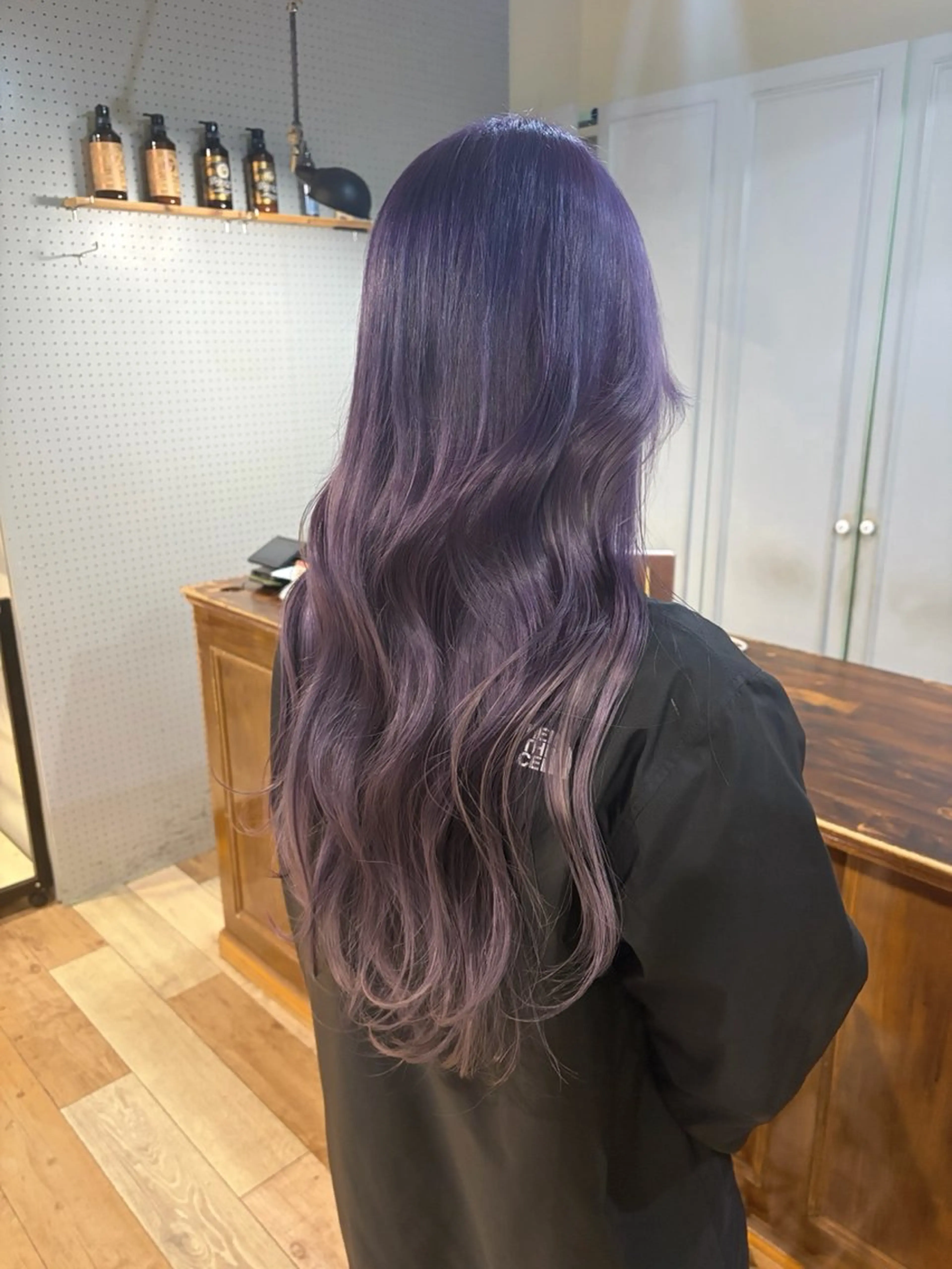 ロング カラー ベージュカラー ブリーチ ケアブリーチ ラベンダーカラー シルバー ヘアカラー 艶レイヤー/ウルフ屋 さん🐺Mari🪽のヘアスタイル