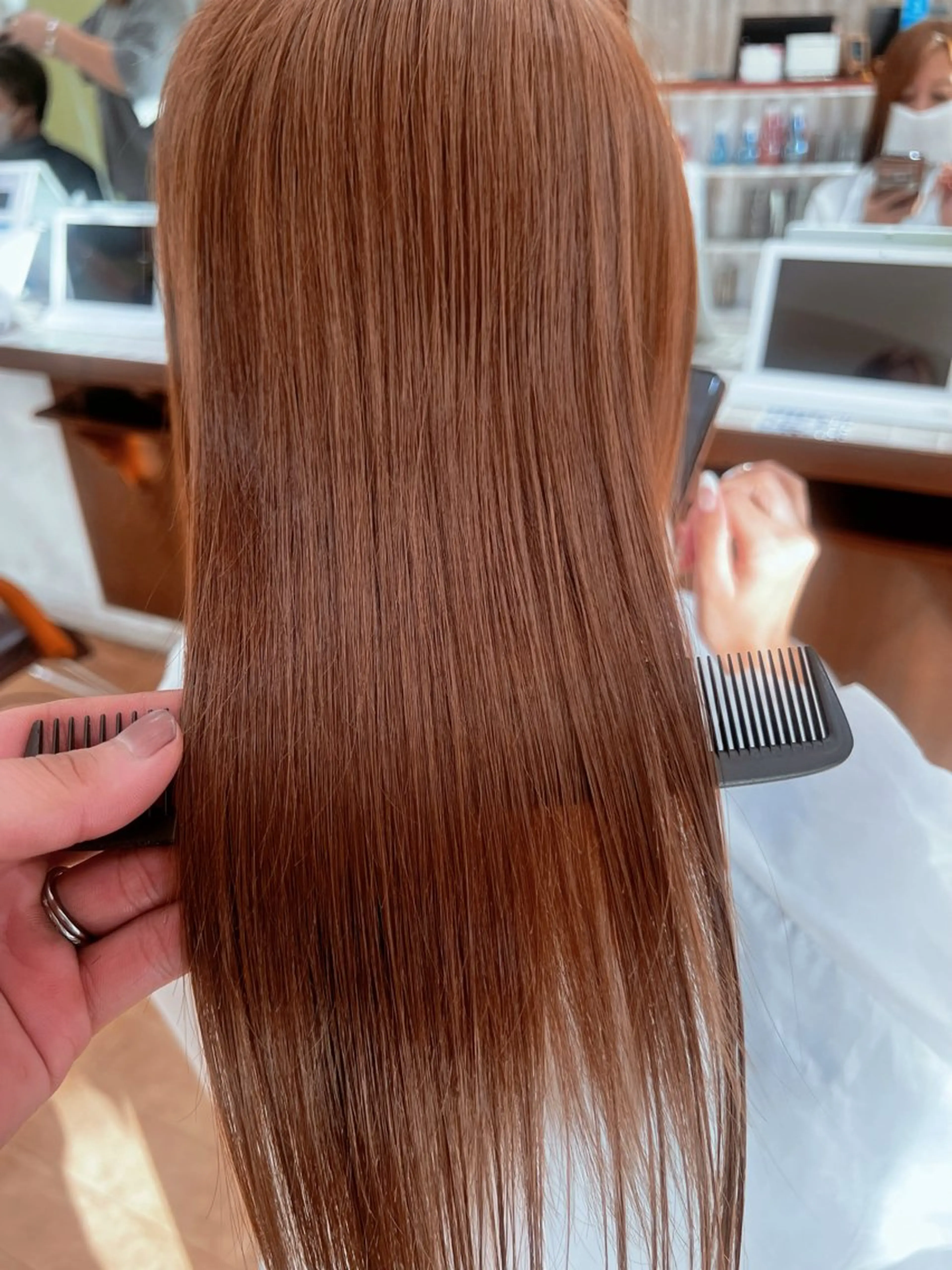 ロング ヘアカラー 艶髪特化 坂田一樹のヘアスタイル