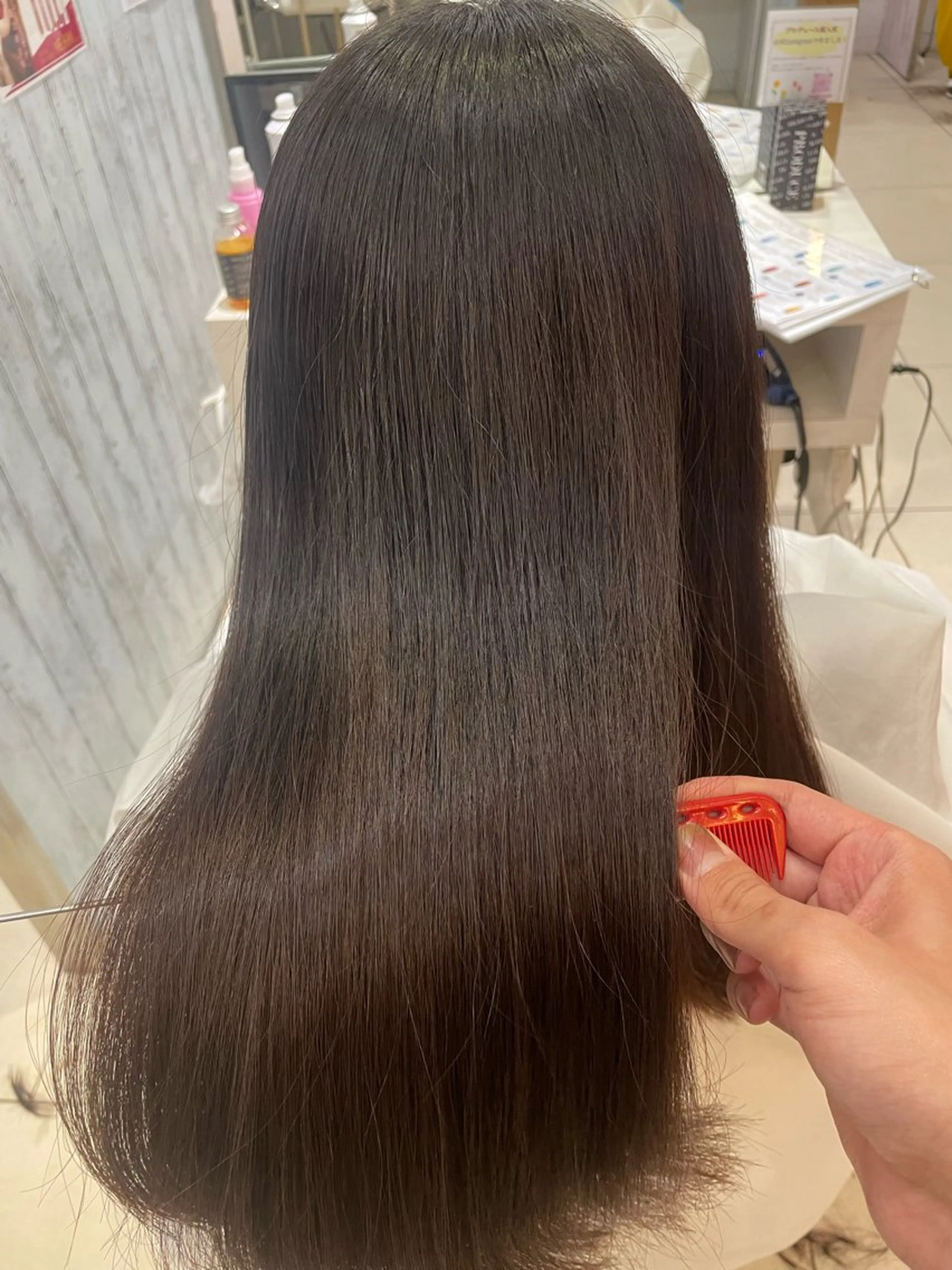 ロング カット 縮毛矯正 トリートメント 艶髪の神様 瀧田嵐士🇰🇷のヘアスタイル