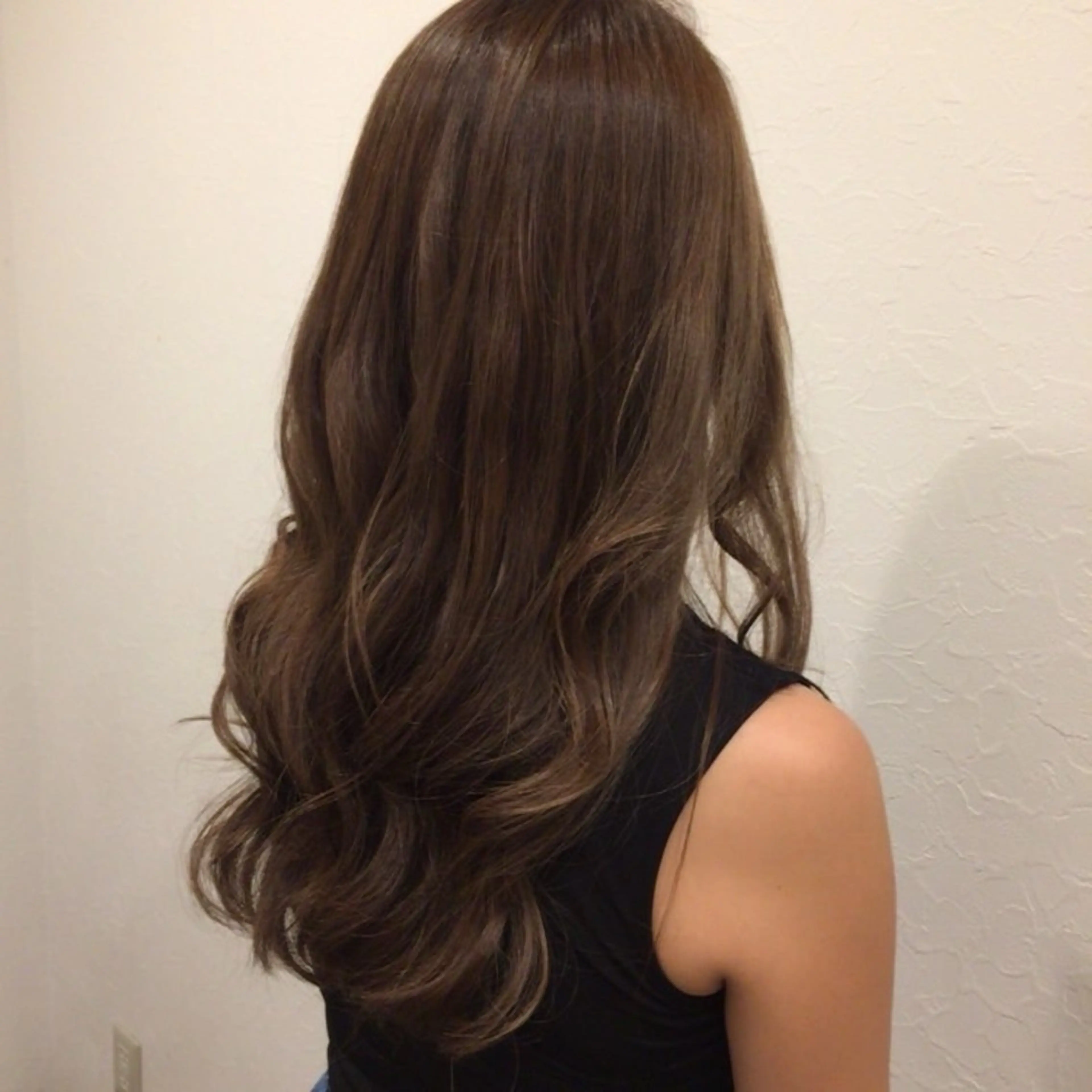 ロング カラー ブラウンカラー ヘアカラー 𝗋𝗂𝗌𝖺 ୨୧⟡.·のヘアスタイル