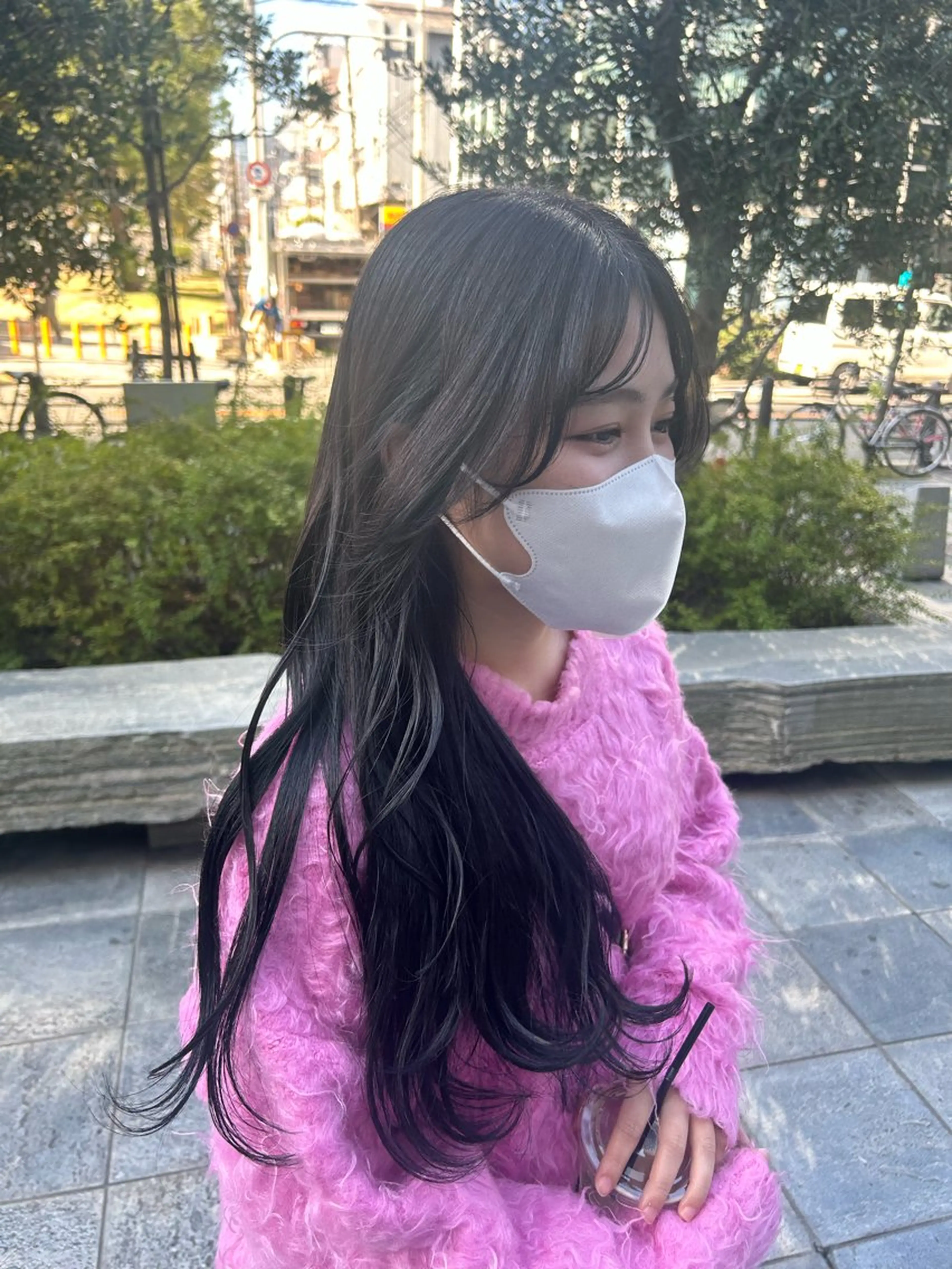 ロング カラー 透明感カラー/ 顔周りカット🎀メイのヘアスタイル