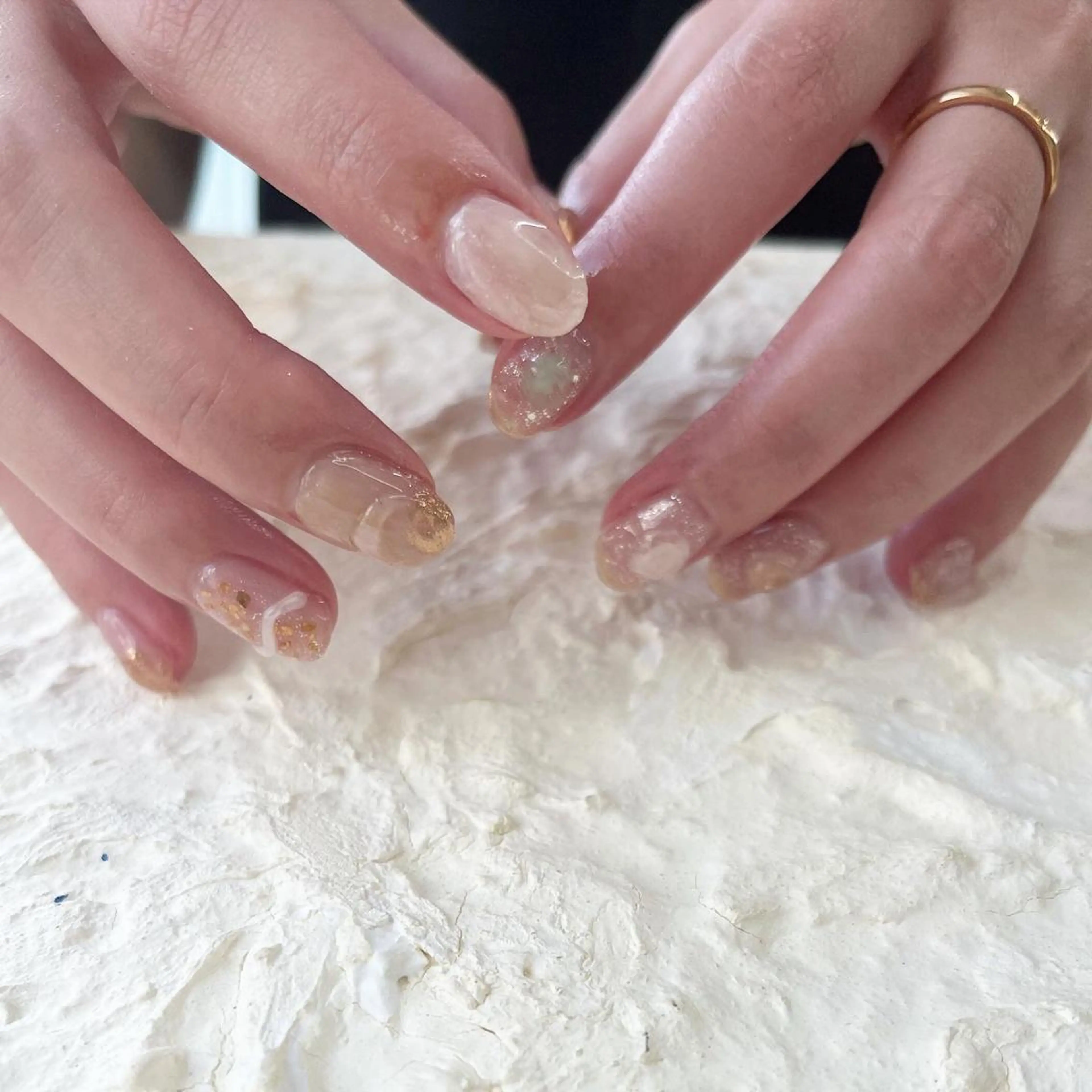 ネイル クリアネイル nail＊ runa🌻のネイルデザイン