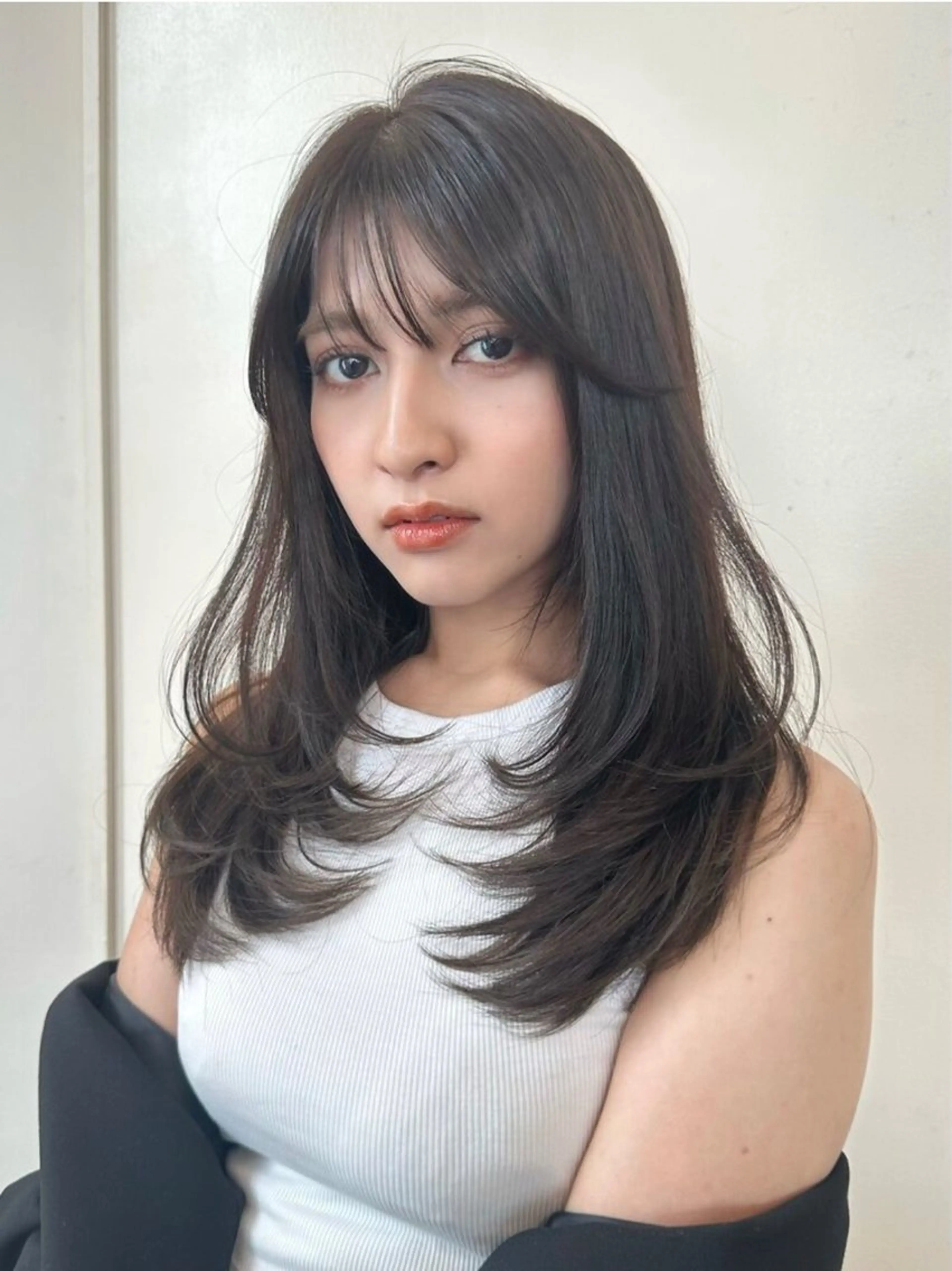 ロング レイヤーカット トリートメント レイヤーカット大人気 //吉田百花のヘアスタイル