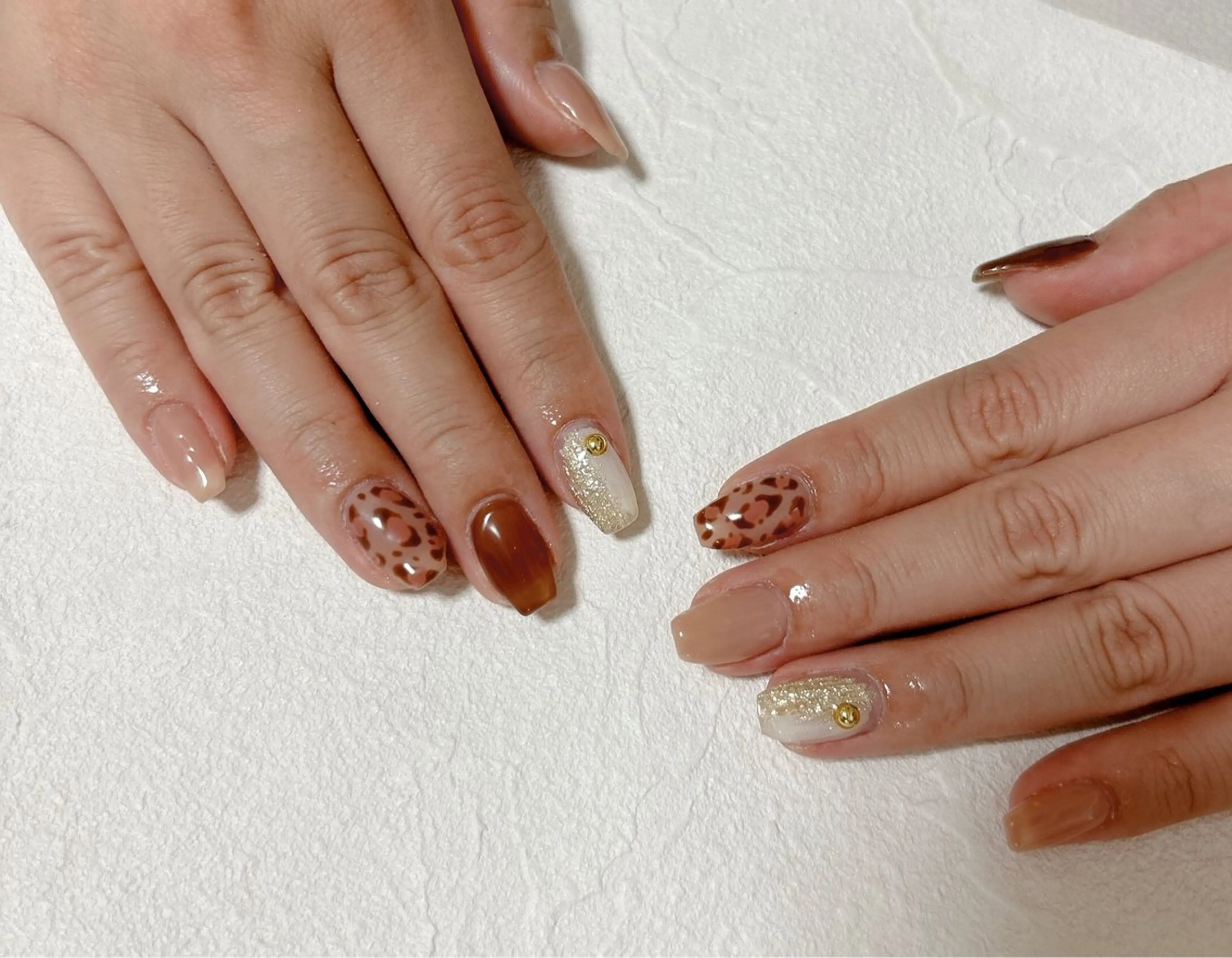 ネイル オーロラネイル フットネイル フレンチネイル ジェルネイル 韓国ネイル Mogu nail 二子玉川のネイルデザイン