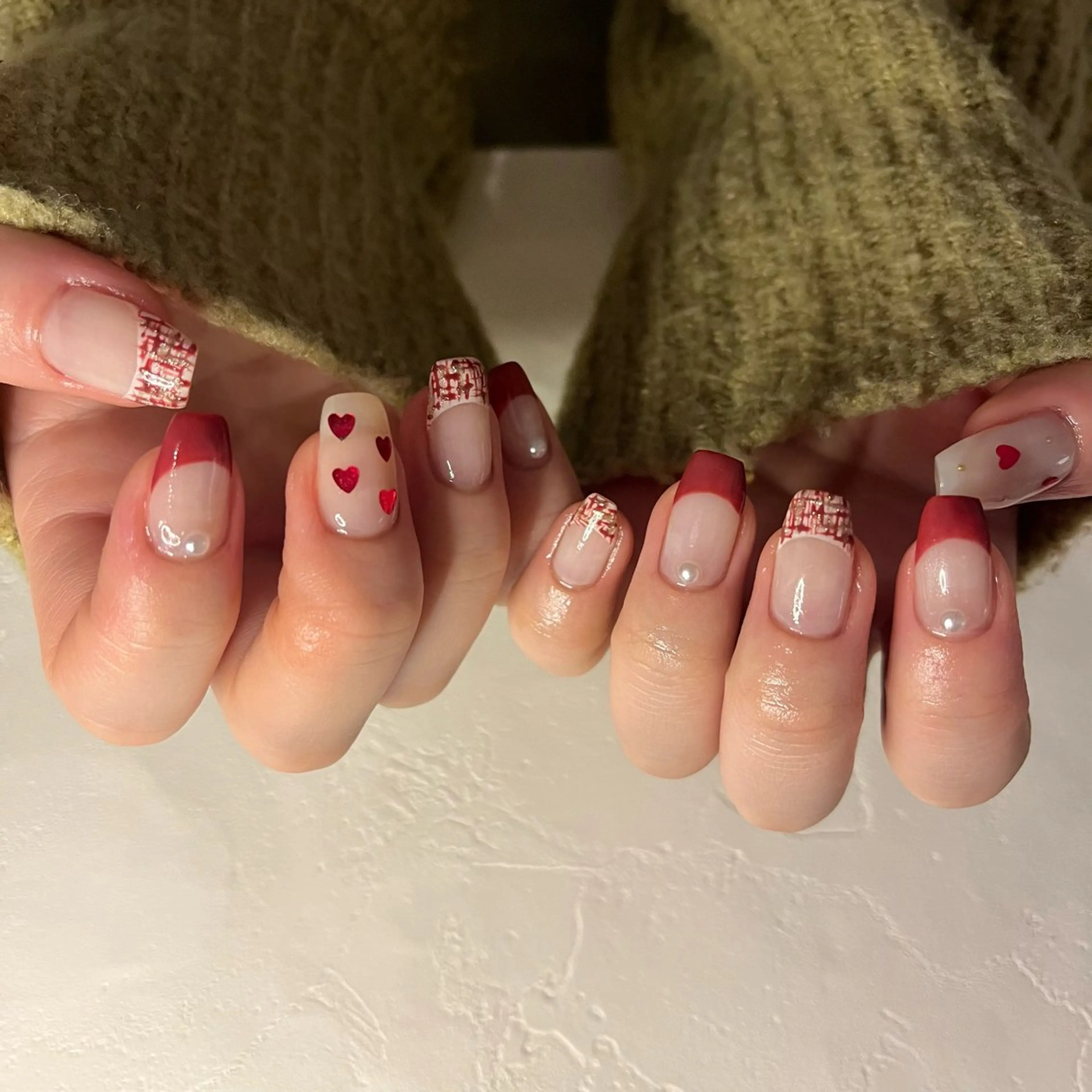ネイル アートネイル ジェルネイル マグネットネイル 持ち込み ワンカラーネイル ハンドネイル nail slow.のネイルデザイン