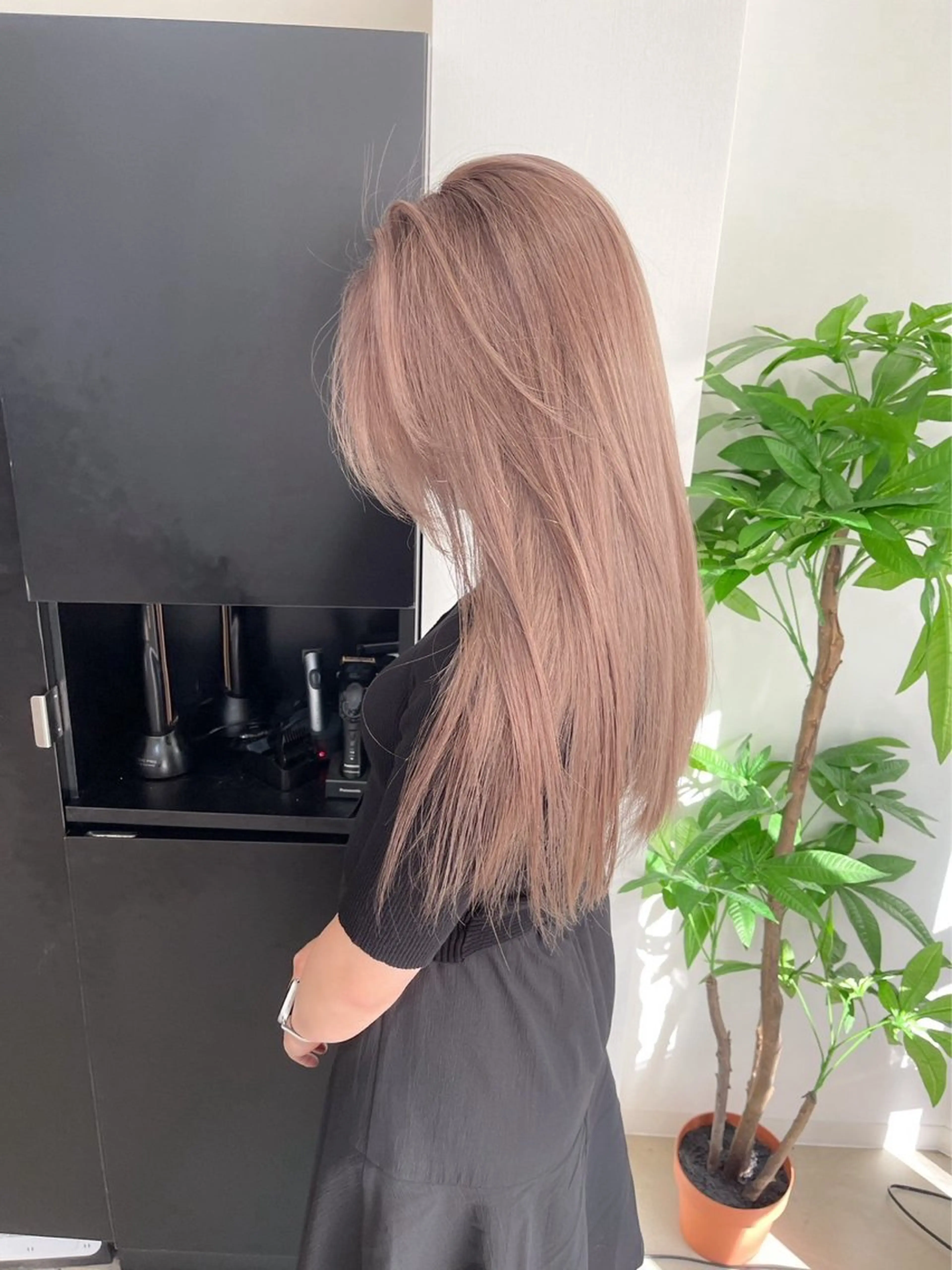 ロング ヘアカラー トリートメント RIN 中明度韓国ヘアのヘアスタイル