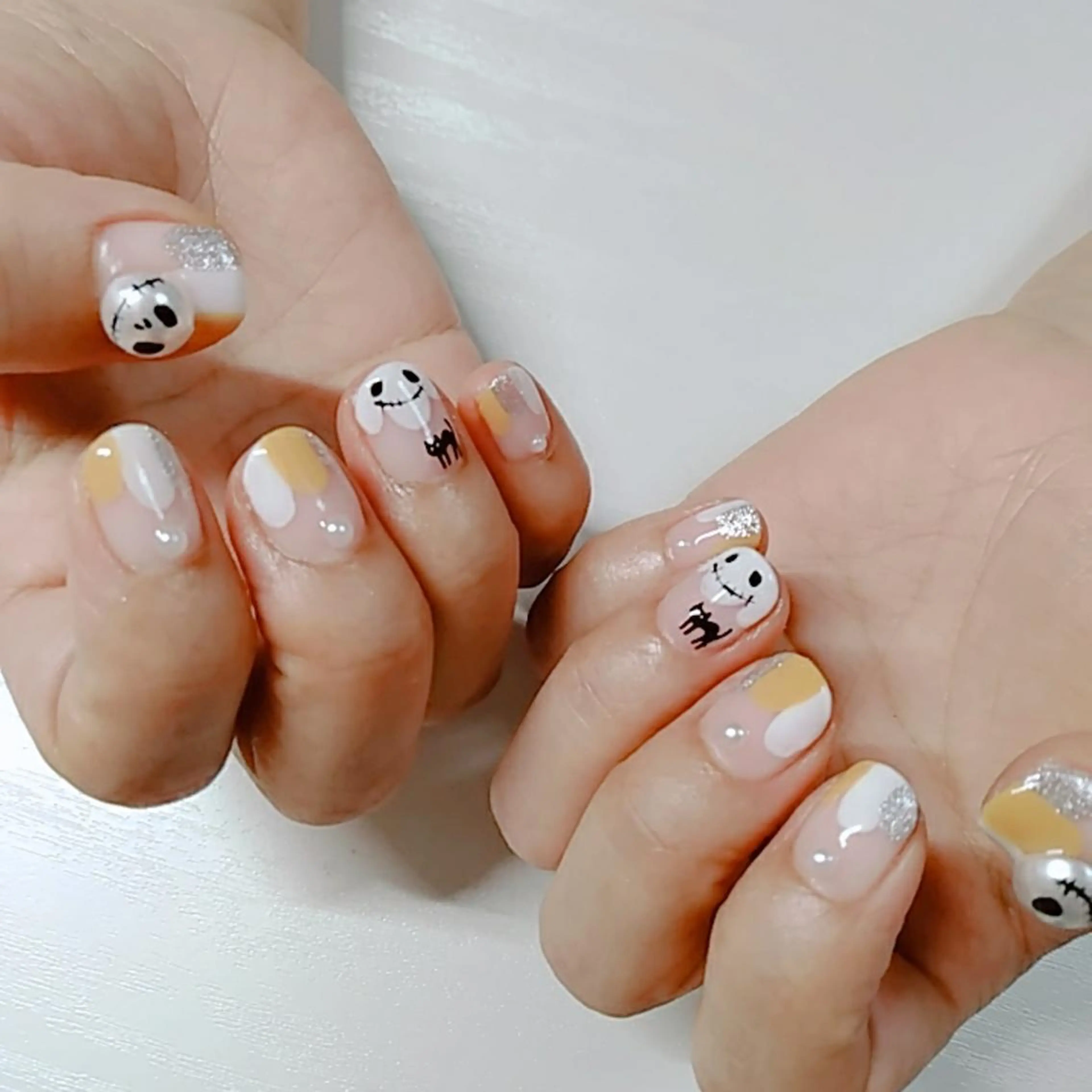 ネイル ハロウィン 爪工房ぱるっこ所属・川岡 香を里のネイルデザイン