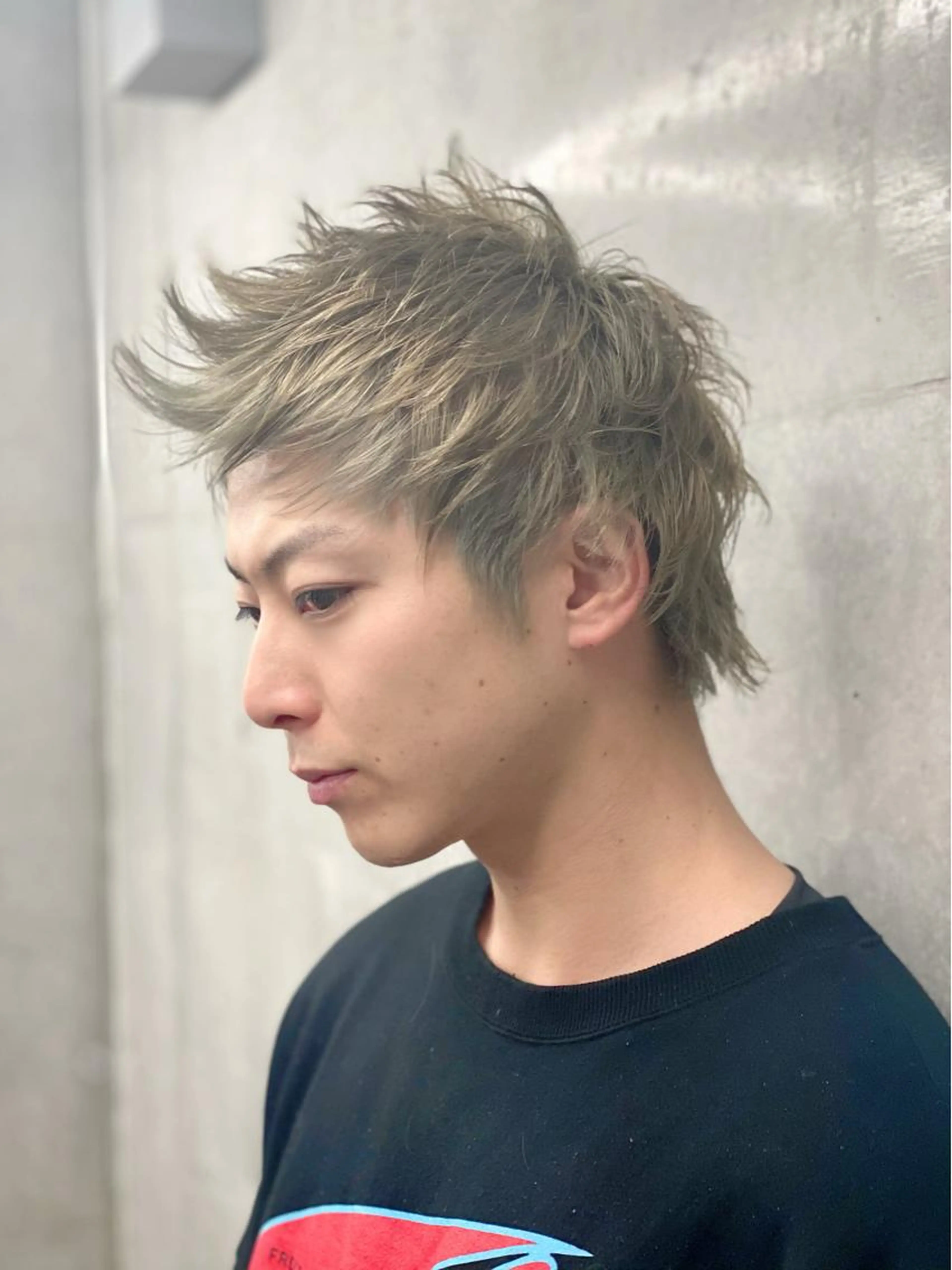 【⚡️スパイキーショート限定⚡️】カット+ダブルカラーの写真