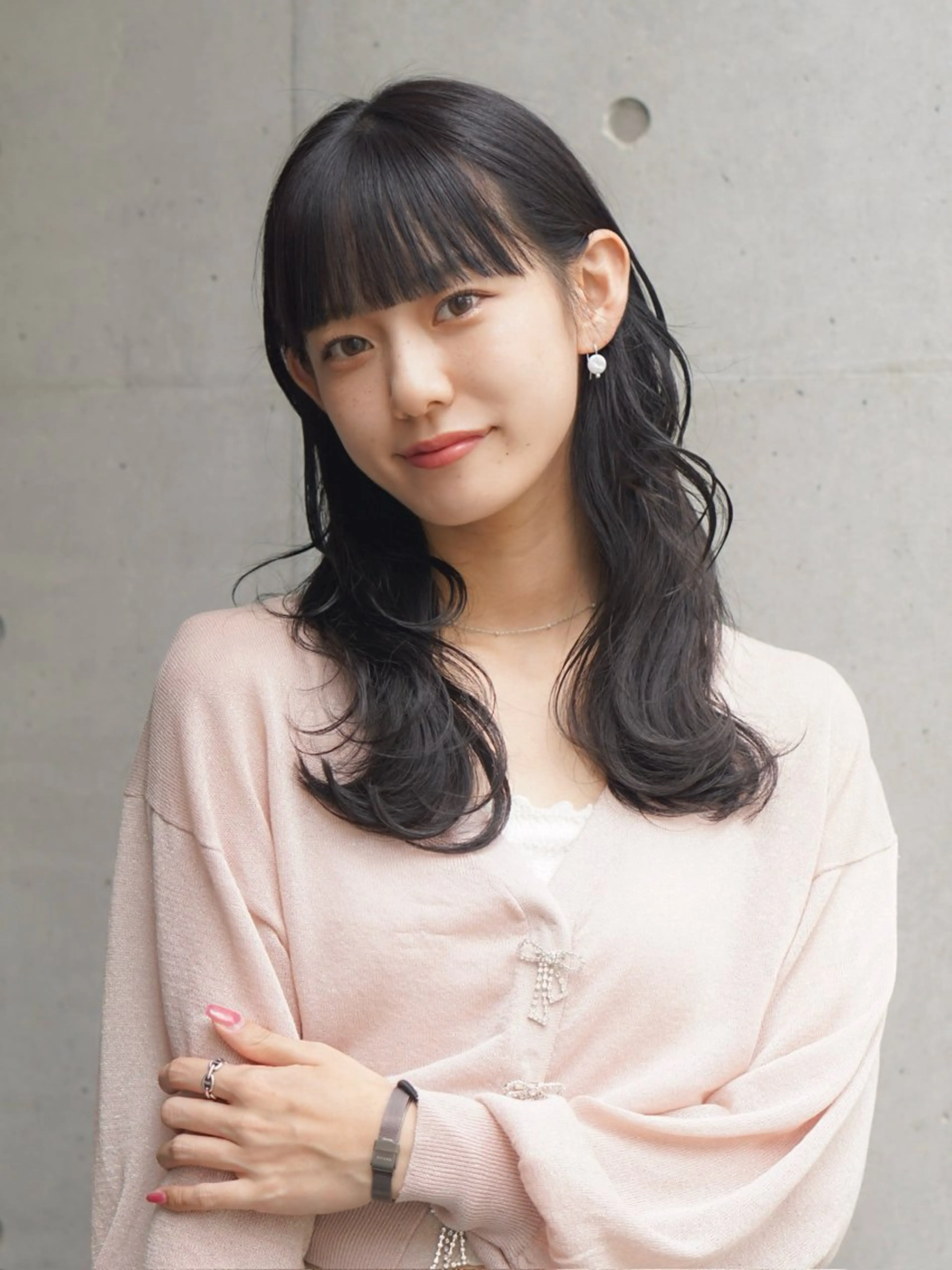 ロング カット ヘアカラー 池田識之 髪質改善のヘアスタイル