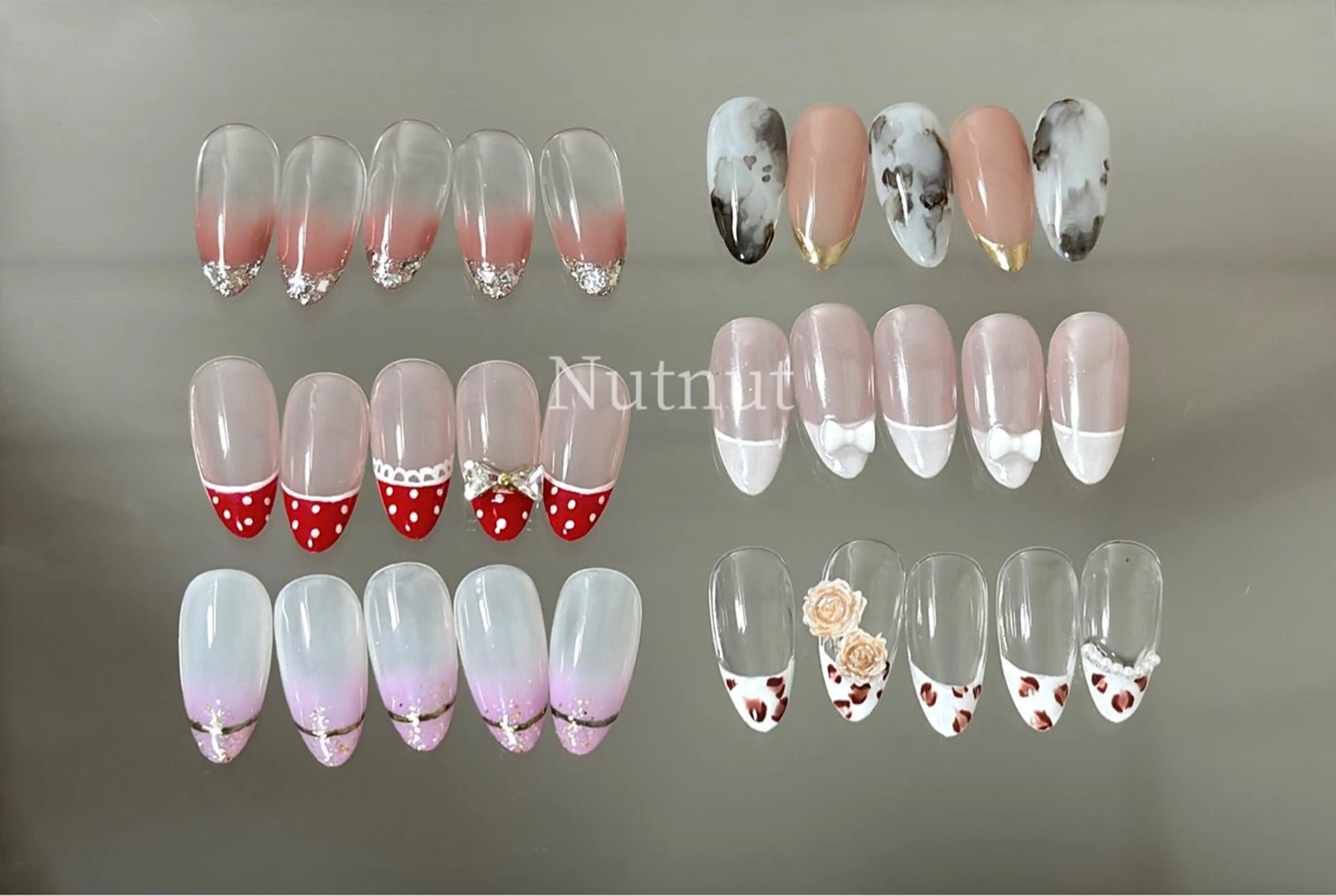 🌸 定番じゃないユニークフレンチ定額デザインネイルモデル募集 🌸NutNut【ナットナット】原宿／北参道サロンの写真
