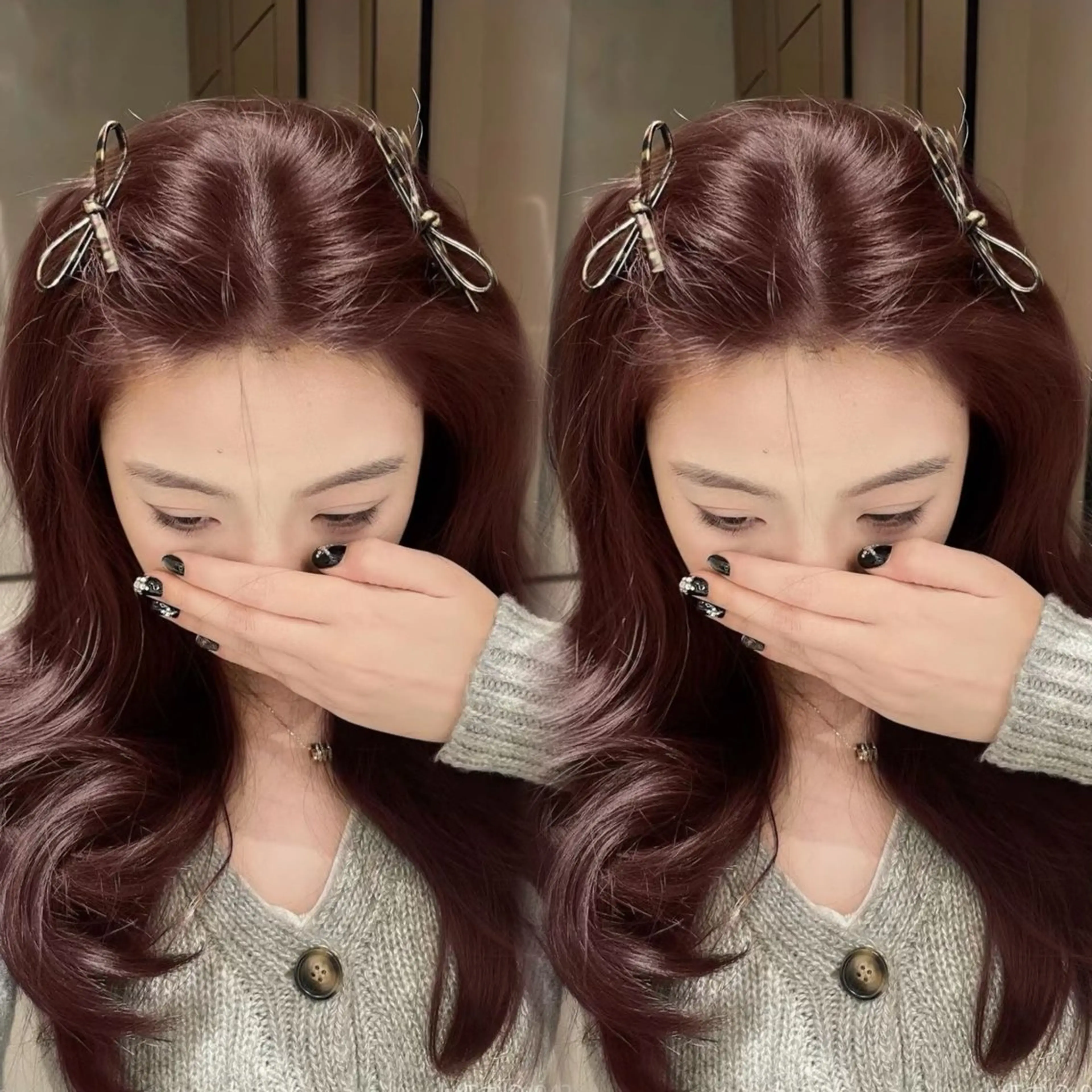 カラー カット ヘアカラー ヘッドスパ ヘアセット 🍒暖色カラー🍒 YUUNAのヘアスタイル