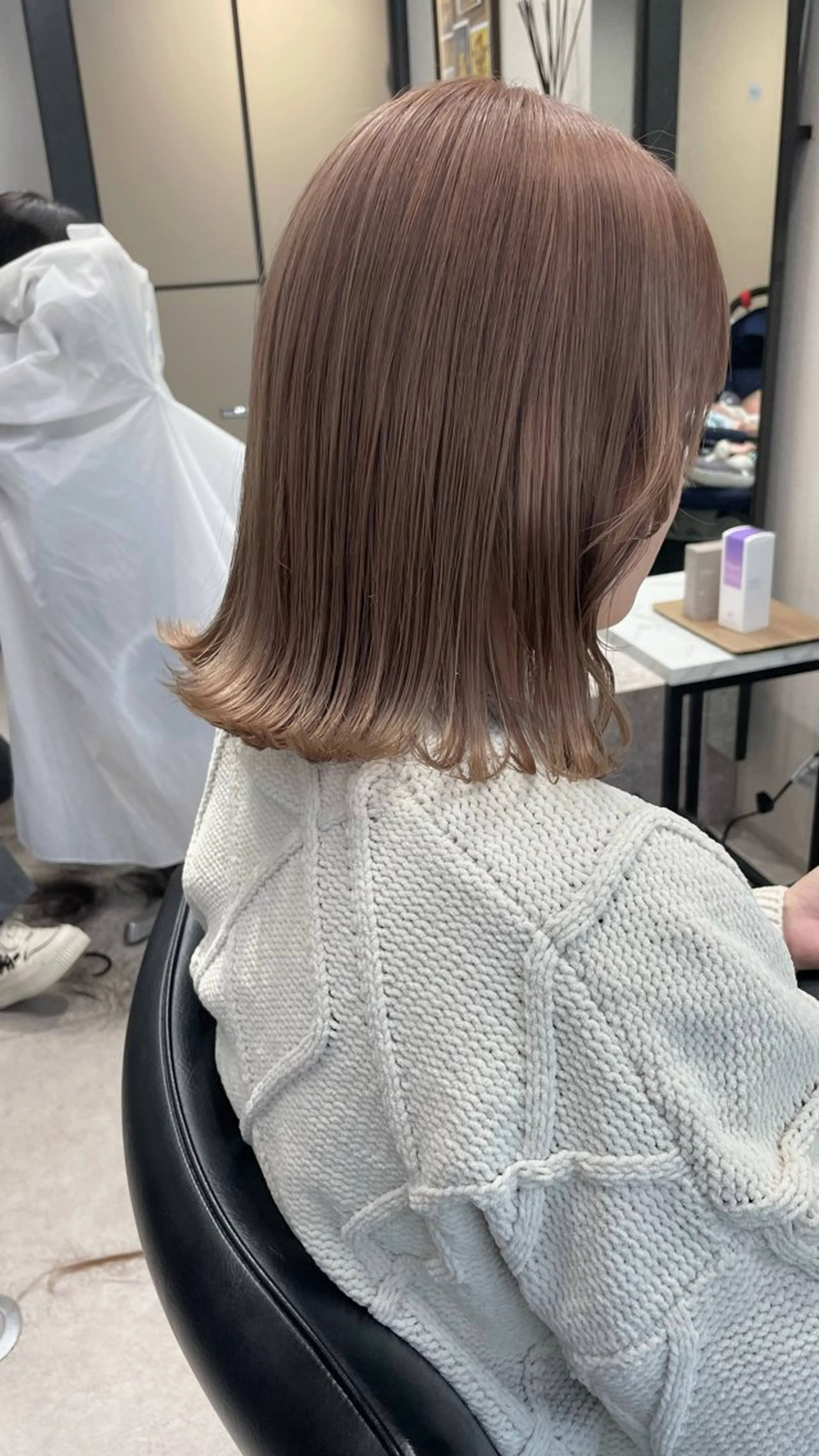 ミディアム カラー カット ヘアカラー 髪質改善will hairdesignのヘアスタイル