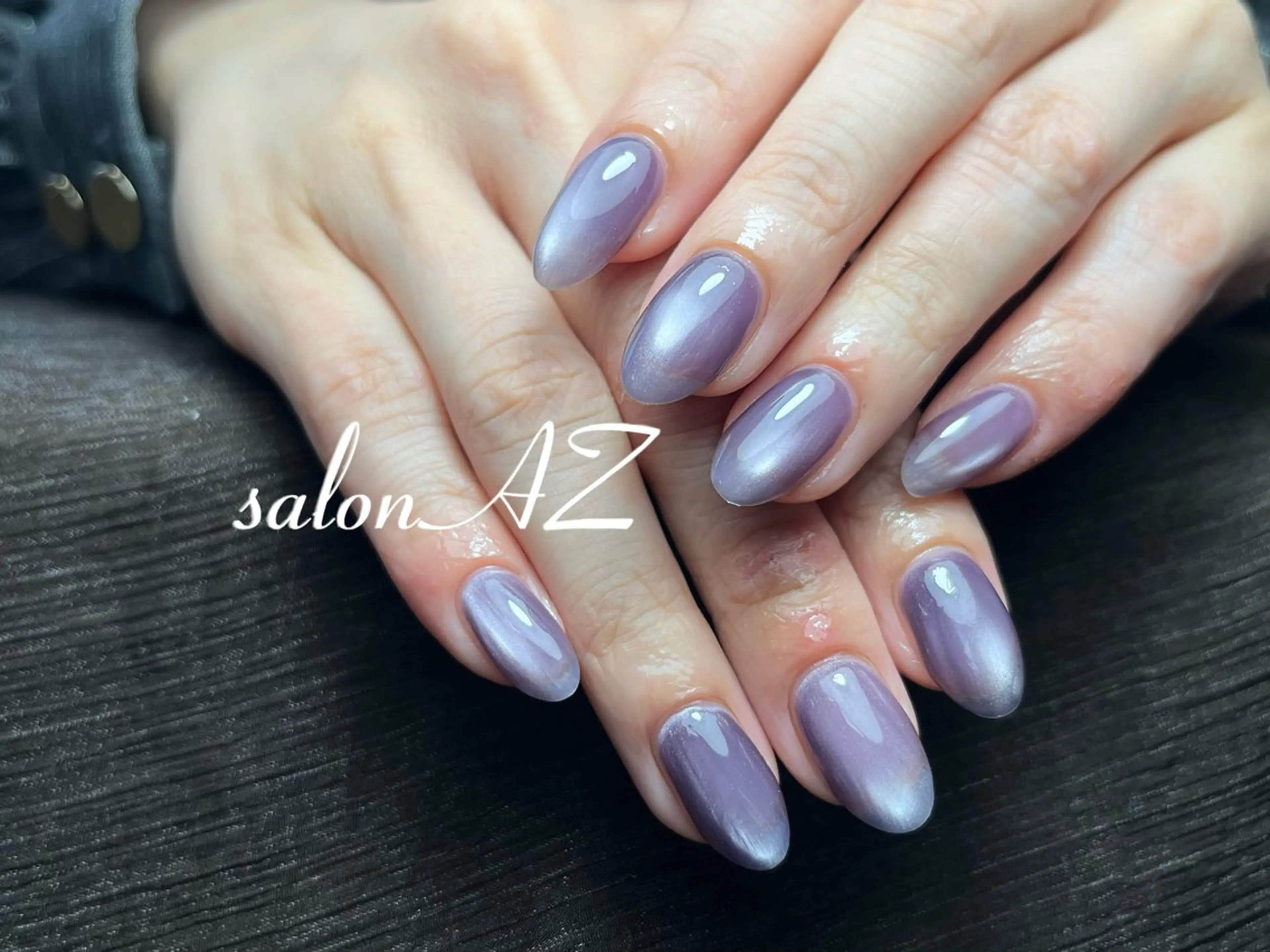 ネイル 長さ出し フットネイル フレンチネイル ジェルネイル マグネットネイル salon AZのネイルデザイン