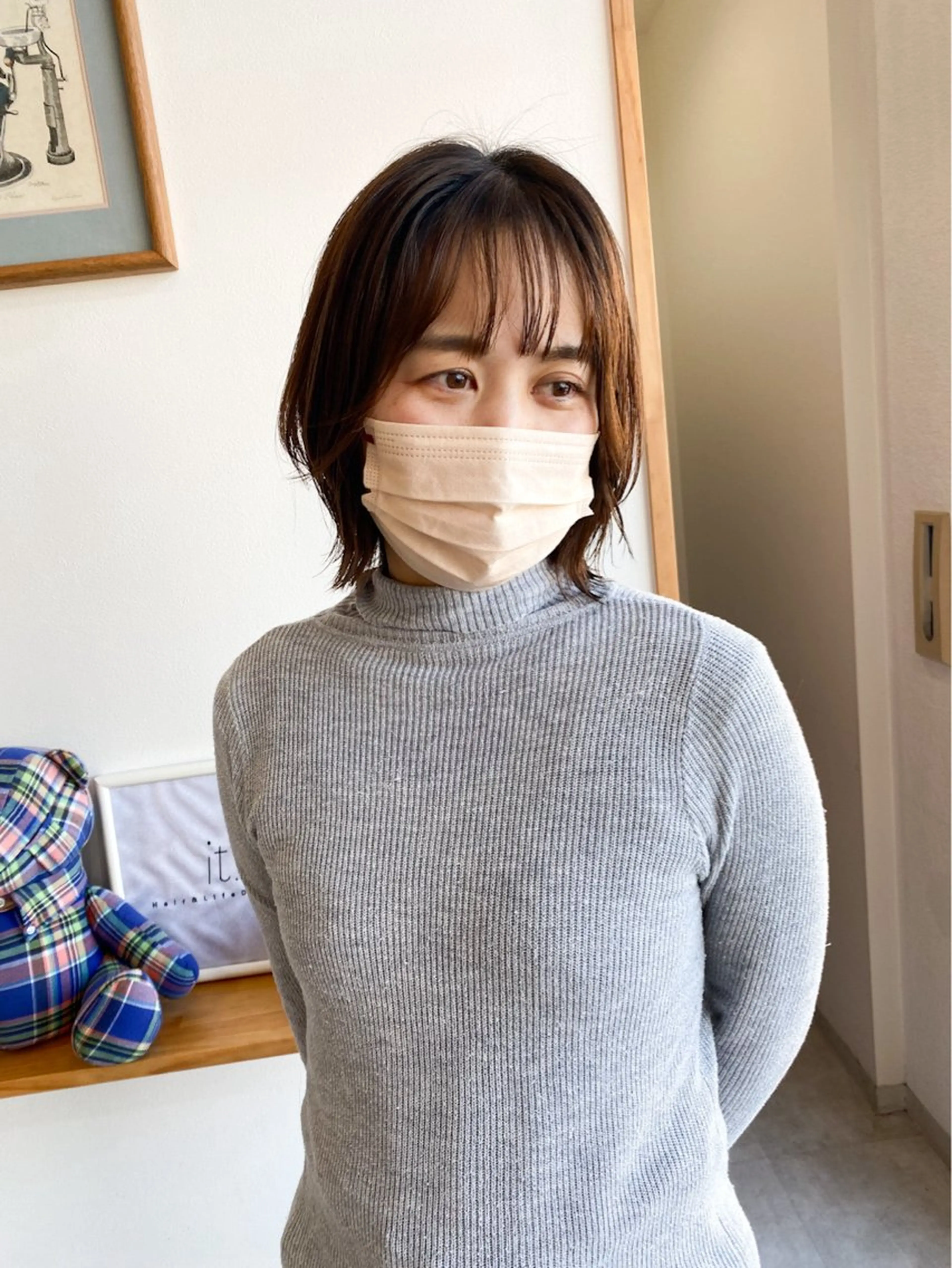 ミディアム ボブレイヤー ボブ レイヤーカット it.所属・it. Arisaのヘアスタイル