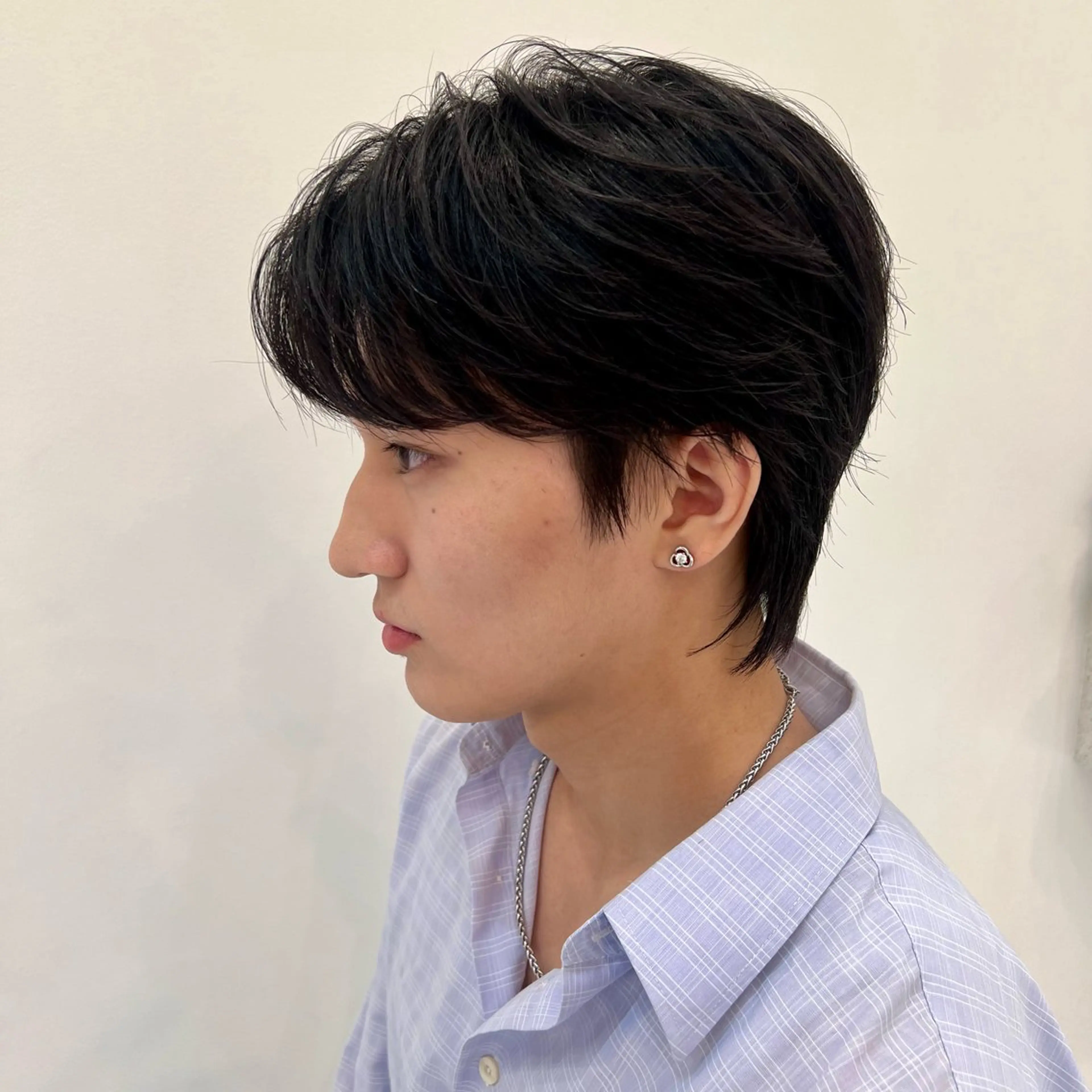 ショート パーマ メンズ センターパート カット パーマ TSUBASA/銀座 メンズ◎ショート女子のヘアスタイル