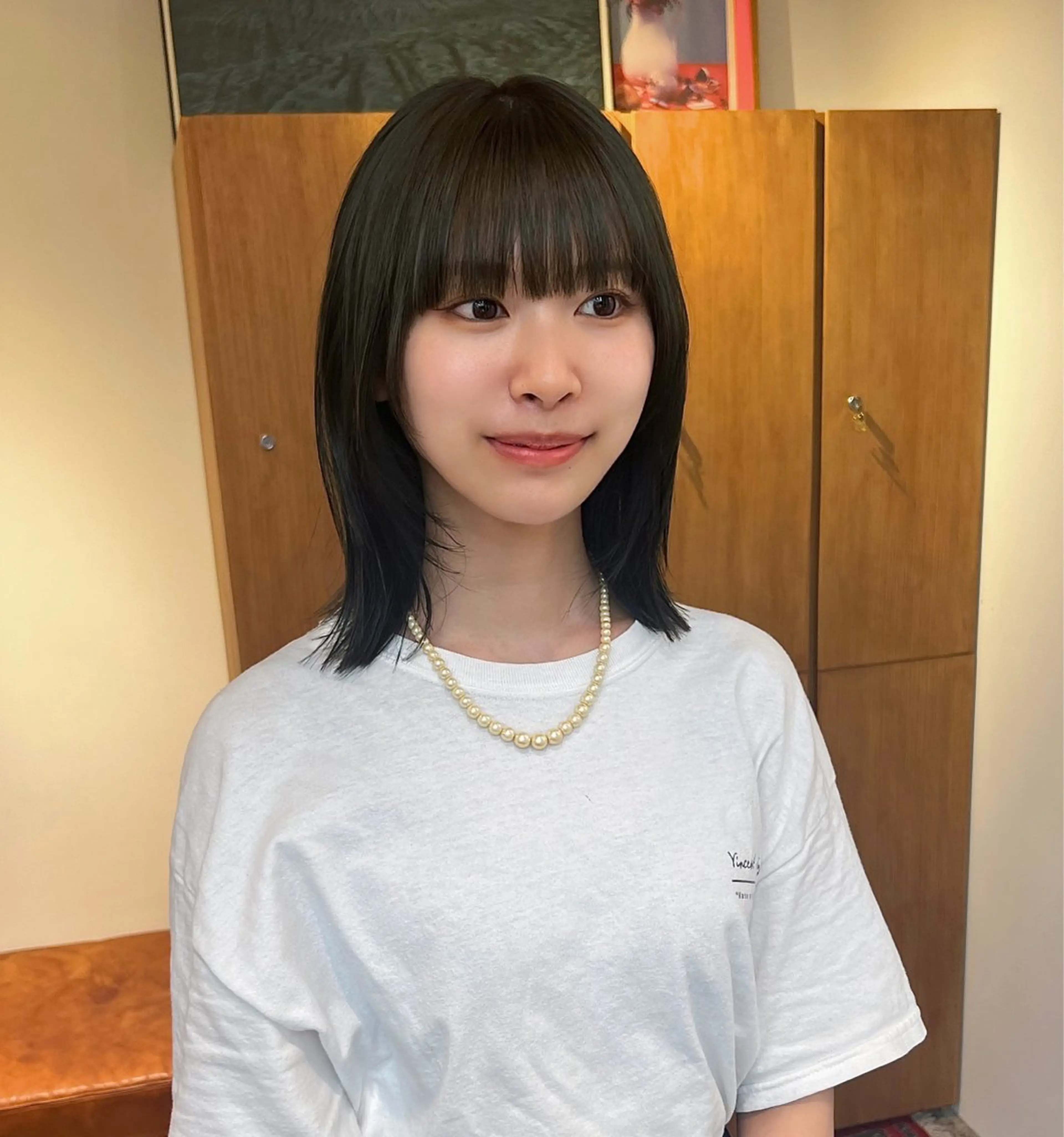 カラー ブラウンカラー オリーブブラウン ヘアカラー トリートメント ヘッドスパ ☑️aiko【艶 カラー・ショート募】のヘアスタイル