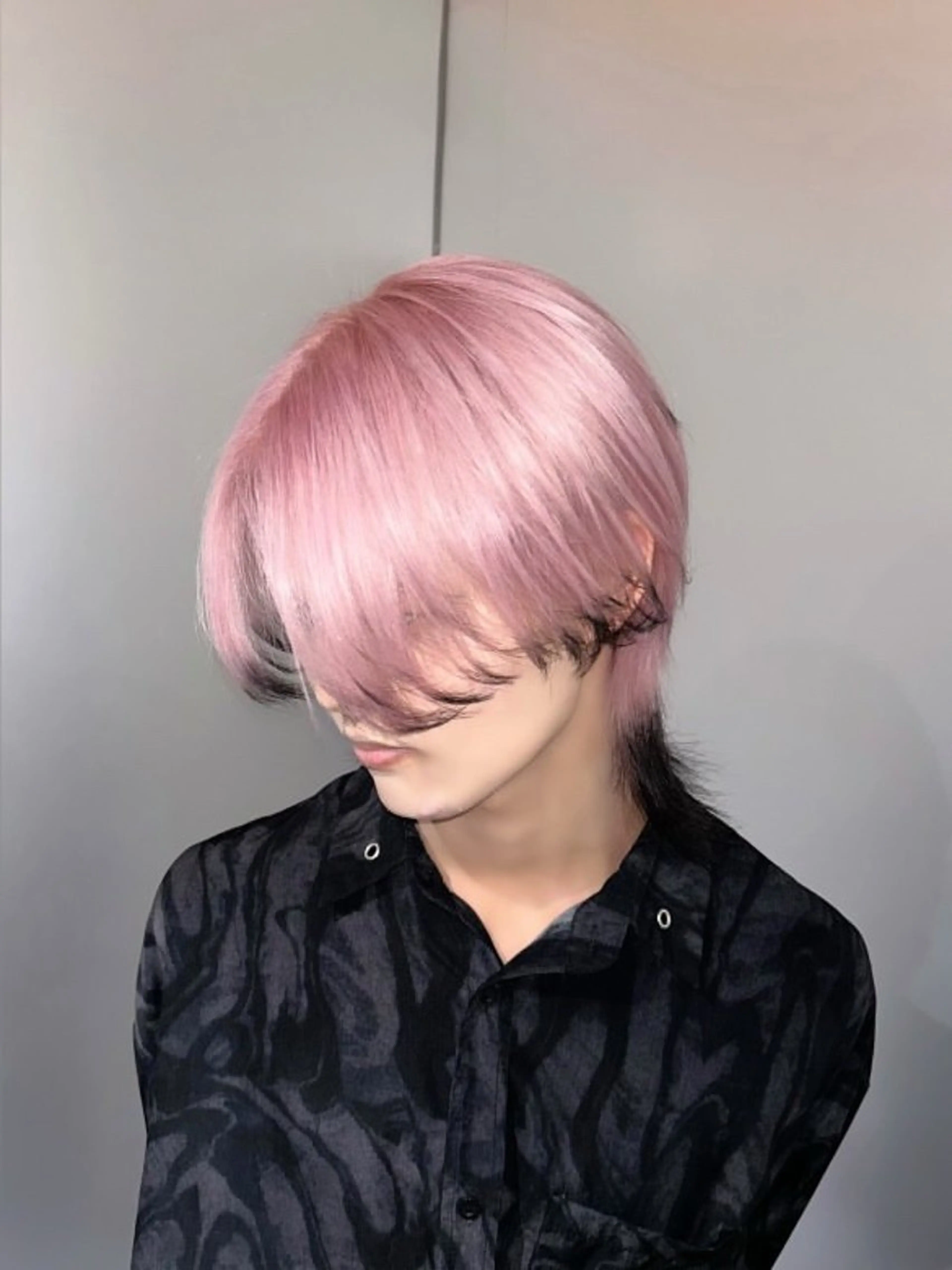 ミディアム カラー ヘアカラー 髪質改善×韓国 レイヤー ひかるのヘアスタイル