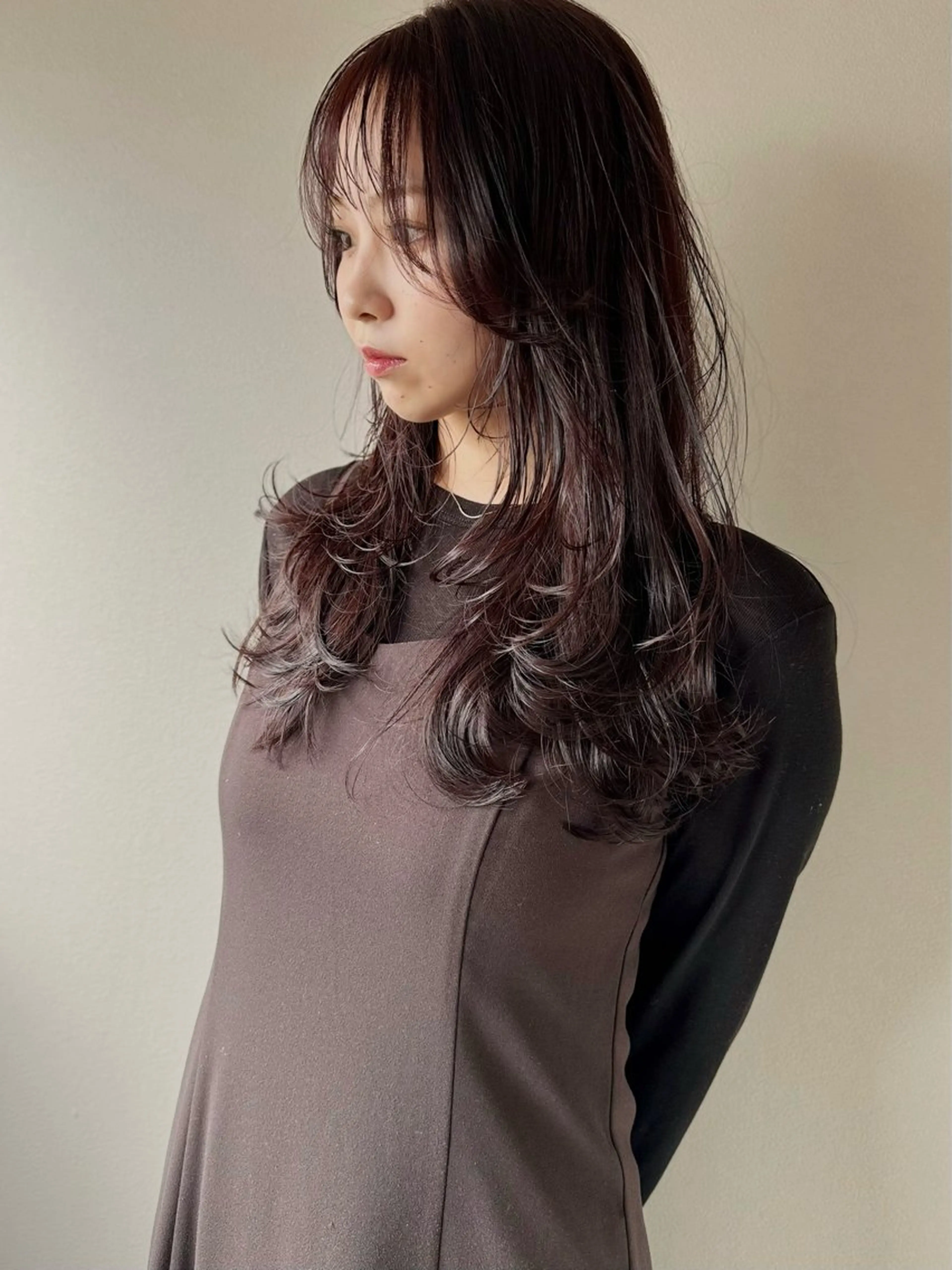 セミロング ボブ 韓国風ヘア レイヤーカット 縮毛矯正 カット ヘアカラー トリートメント ✨髪質改善美髪矯正✨ ボブ/切りっぱなし✨のヘアスタイル