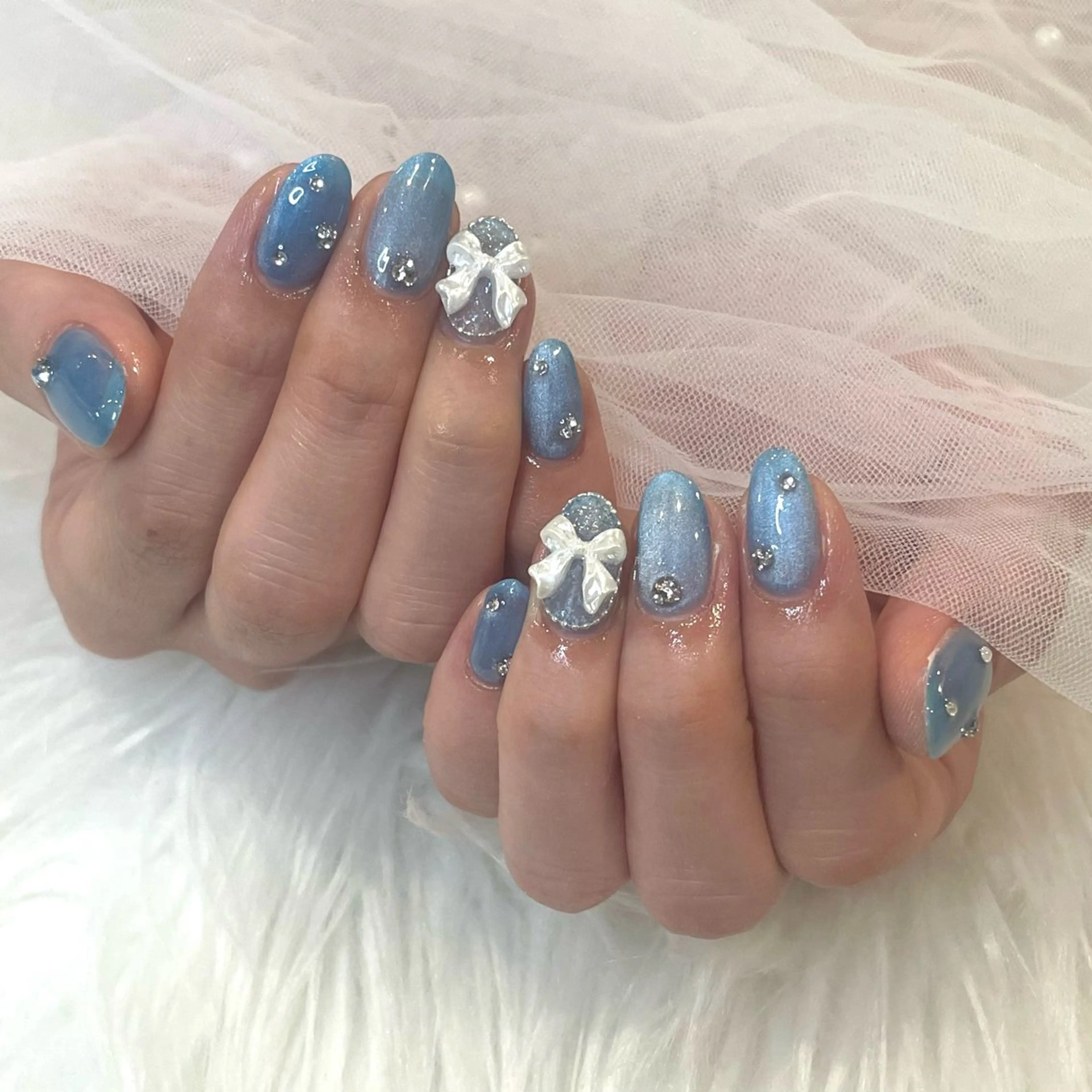 ネイル マグネットネイル ハンドネイル yurika 🌷.*･ﾟのネイルデザイン