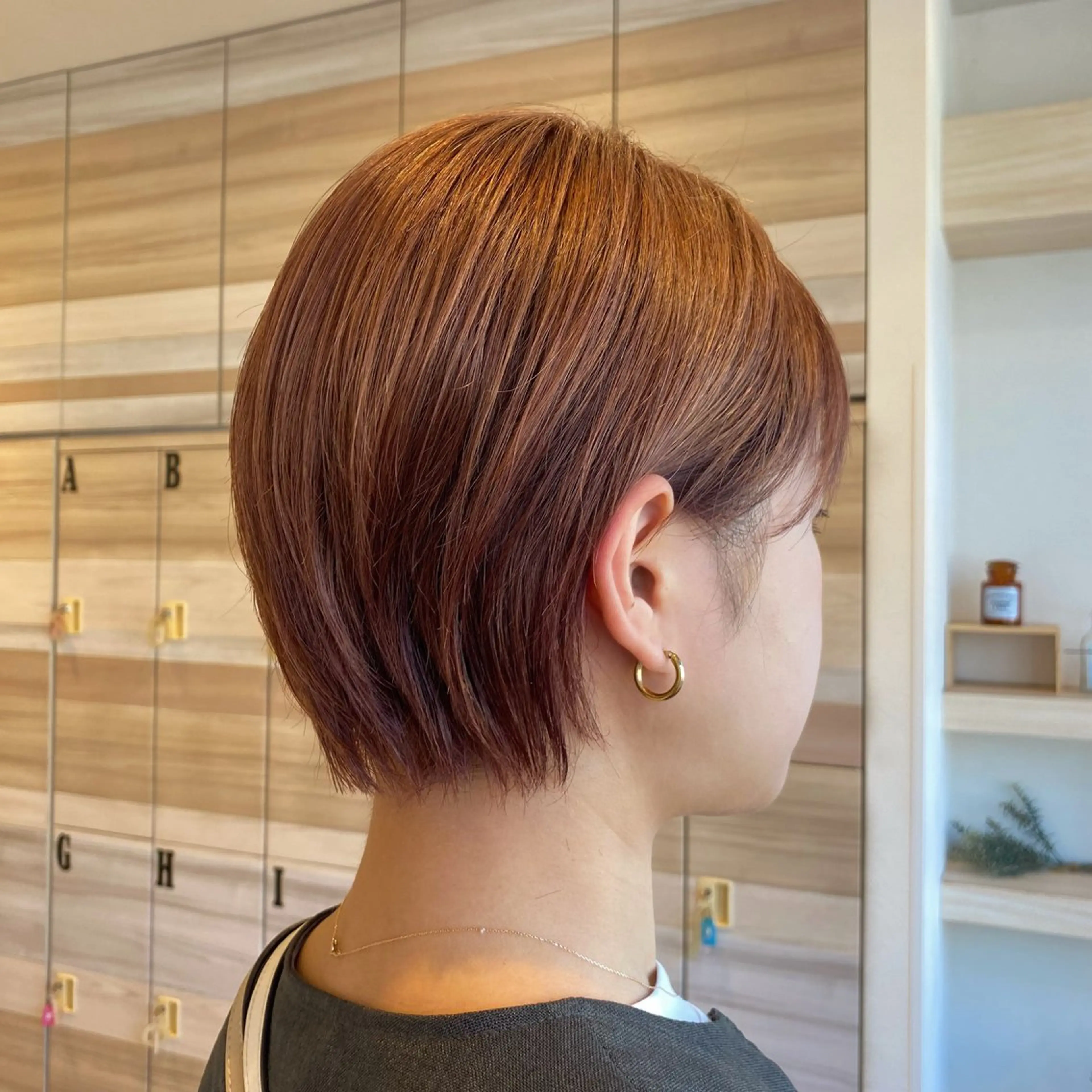 ショート ショートボブ ピンクブラウン ボブ ショートヘア 🍊レディース募集中 土本　遥菜🍊のヘアスタイル