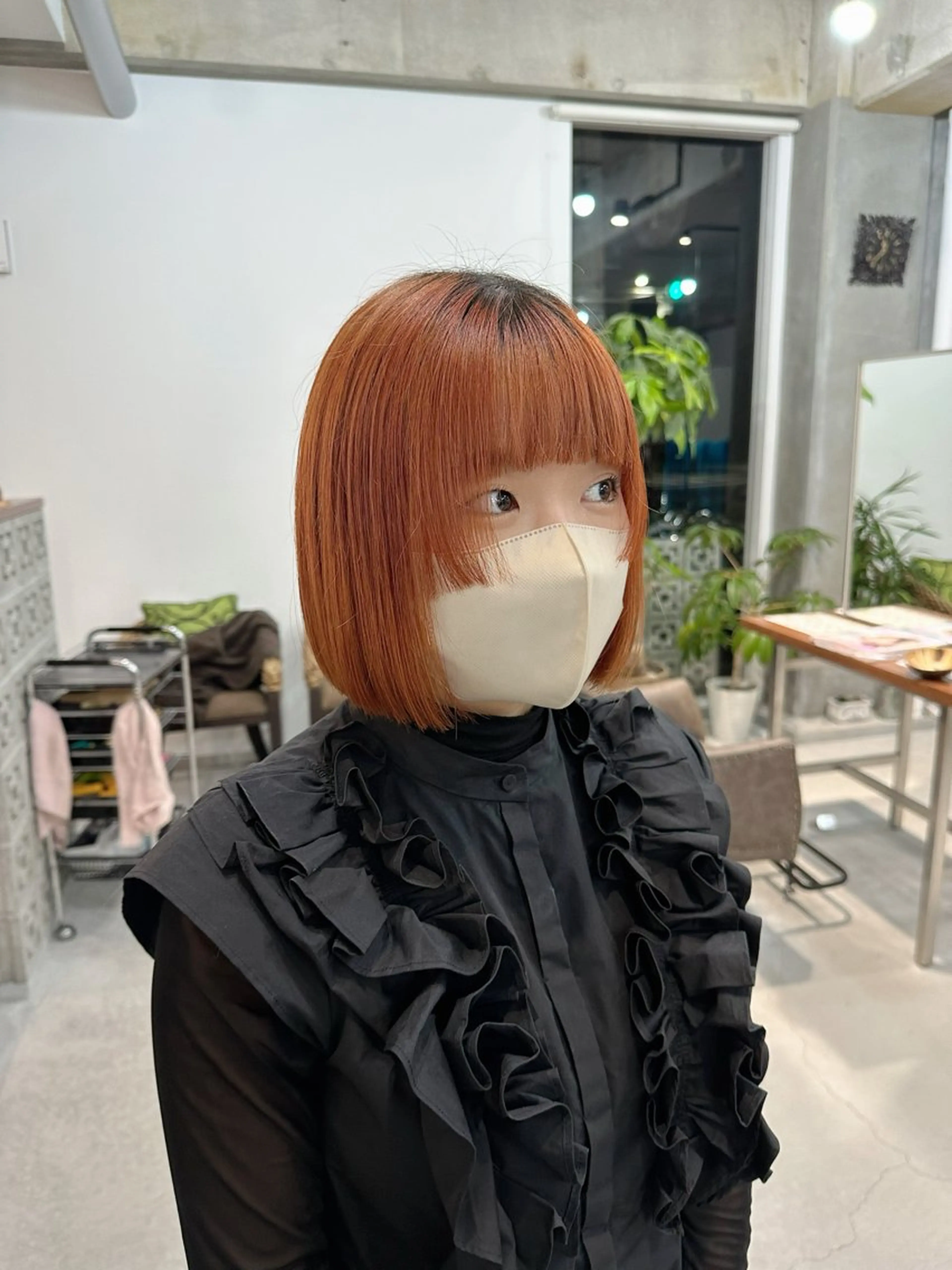 ショート ボブ 姫カット カット ヘアカラー カイリ /レイヤーカットのヘアスタイル