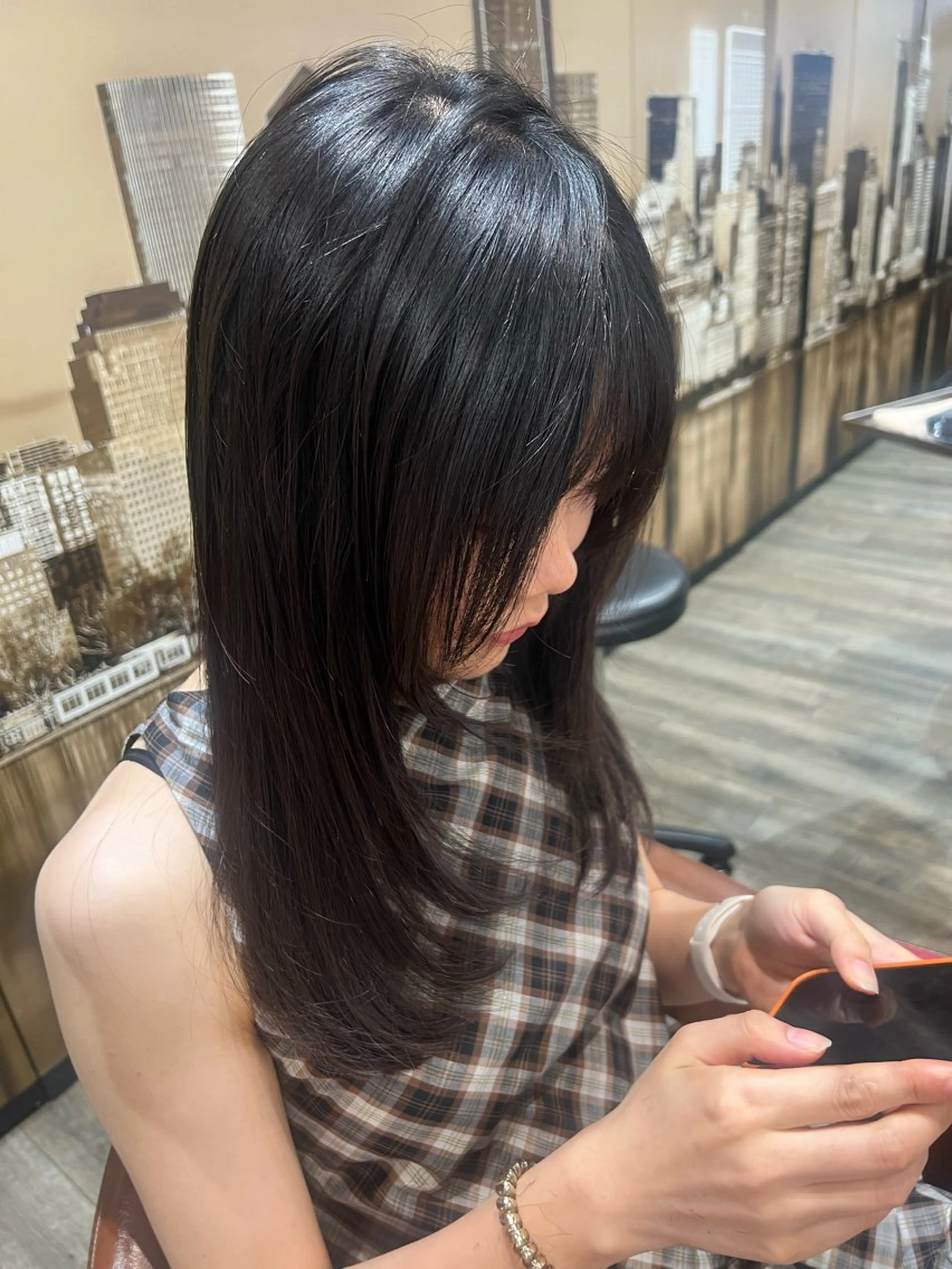 セミロング 顔周りカット レイヤーカット カット 🌷透明感カラー🌷 瀬島せりか🌷のヘアスタイル