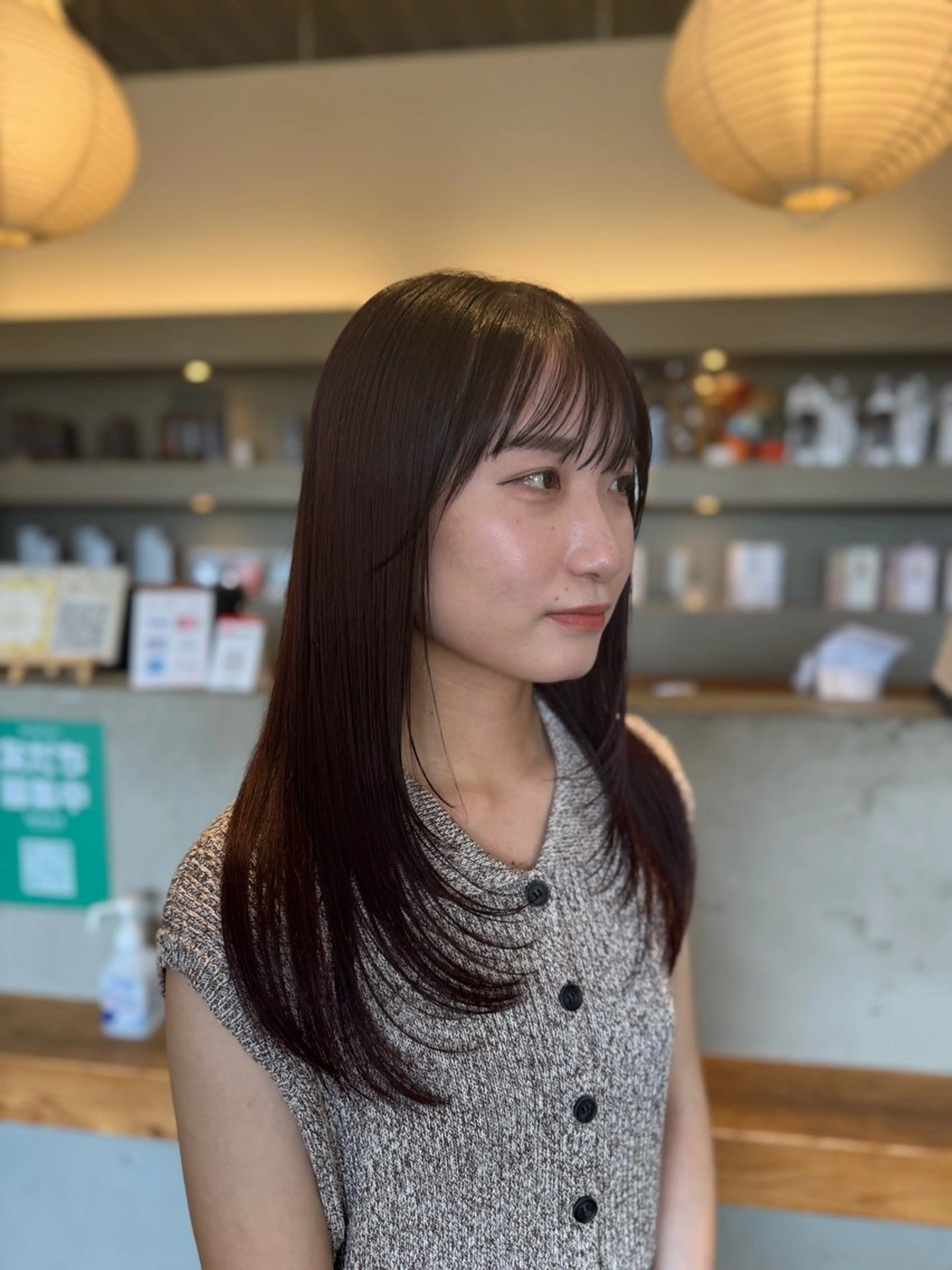 セミロング カラー 韓国風ヘア レイヤーカット ヘアカラー ブリーチカラー特化 🥀KAITO🥀のヘアスタイル