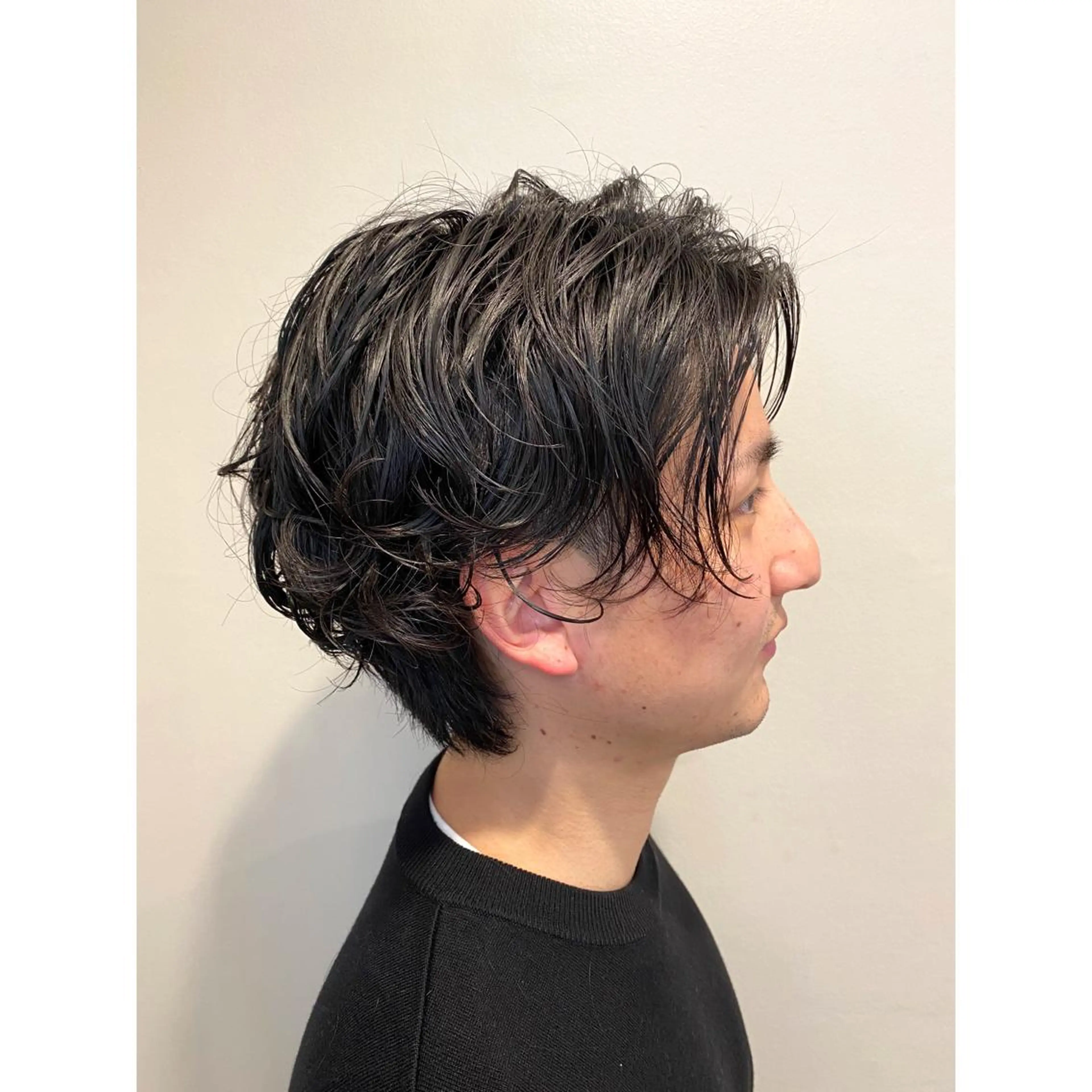 ショート パーマ メンズ hair moija所属・宮成 佑介のヘアスタイル