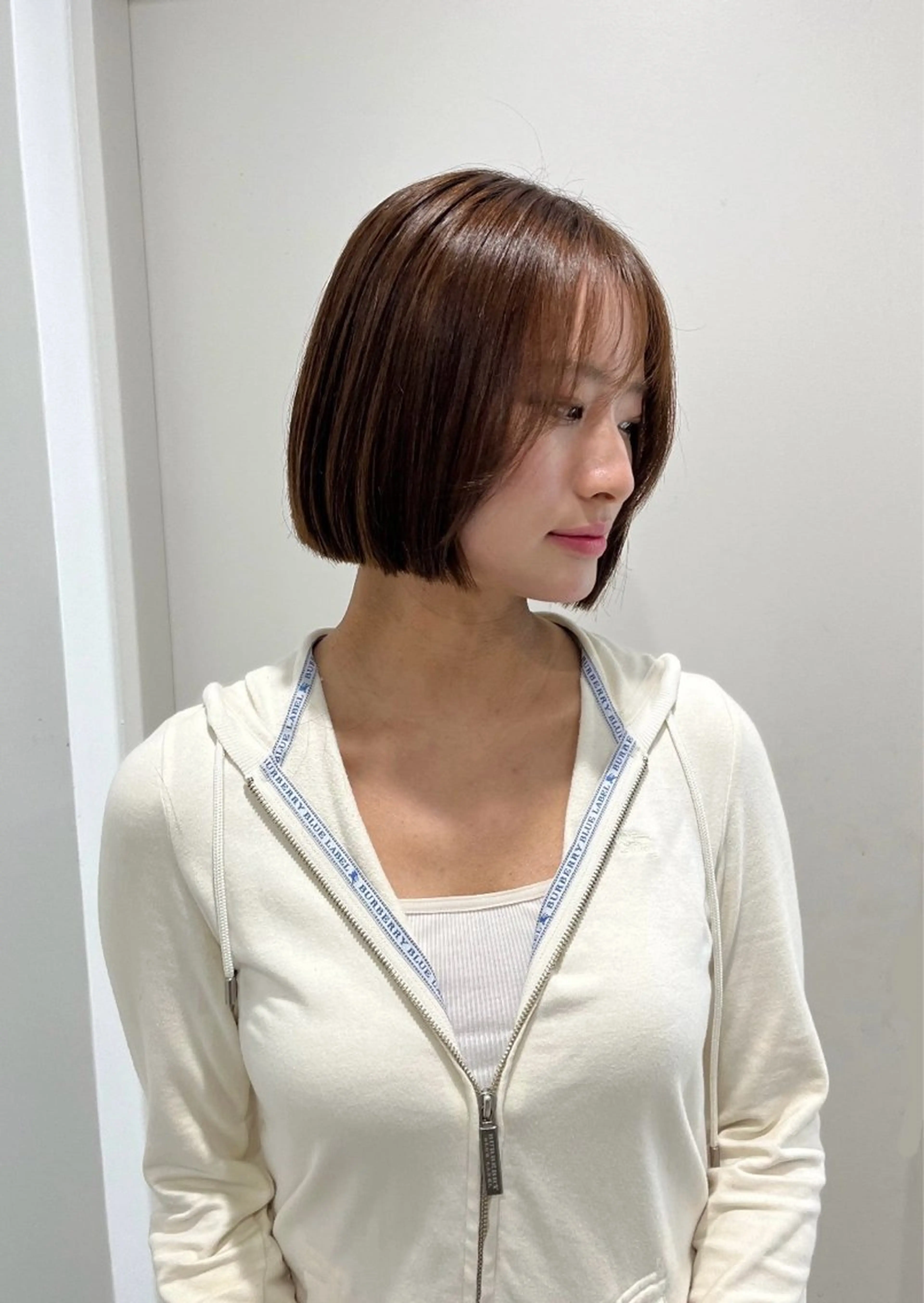 ショート ボブ 縮毛矯正/ハイトーン /パーマ/前原汐🎐のヘアスタイル