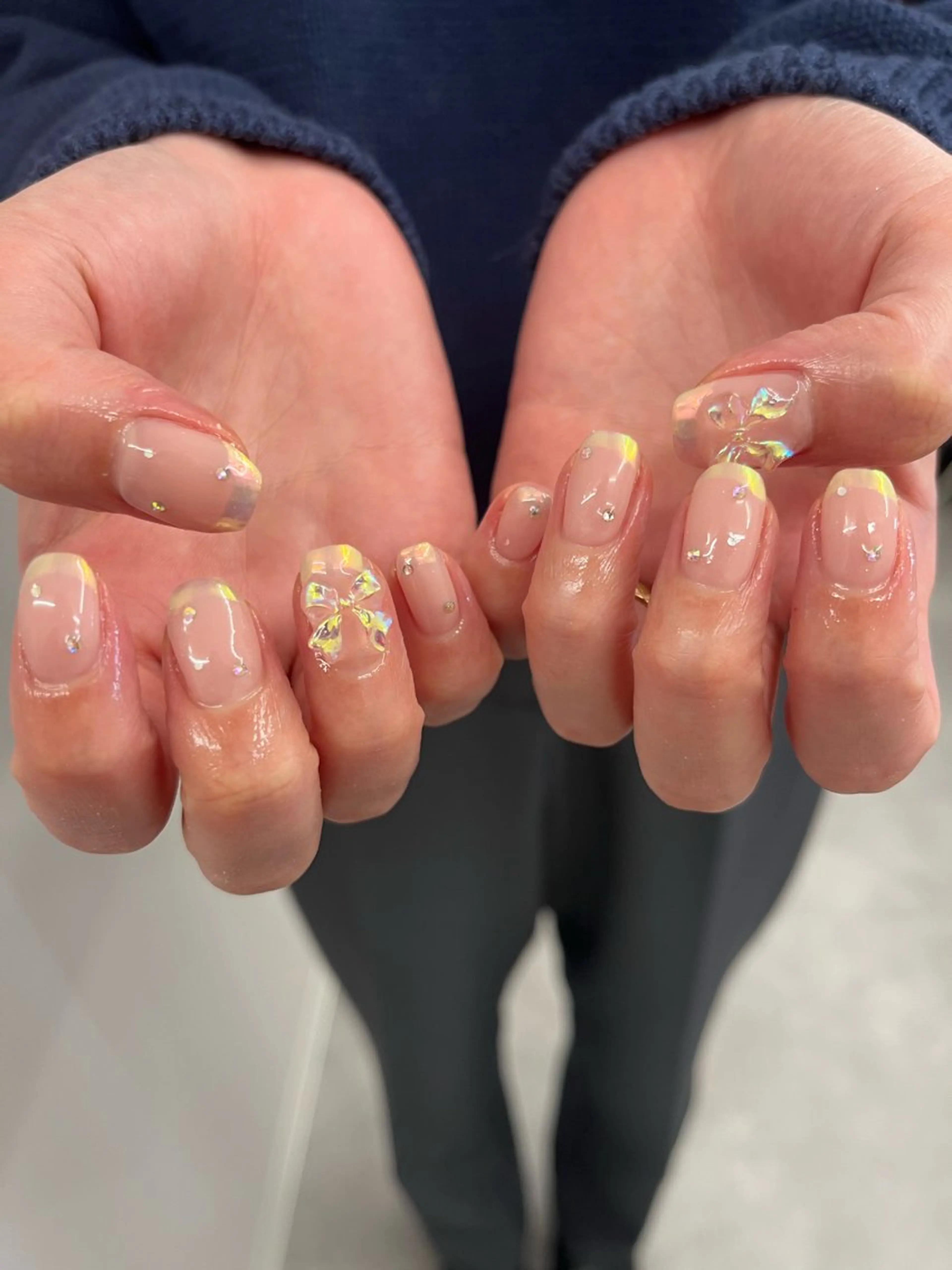 ネイル リボン nail＊ runa🌻のネイルデザイン