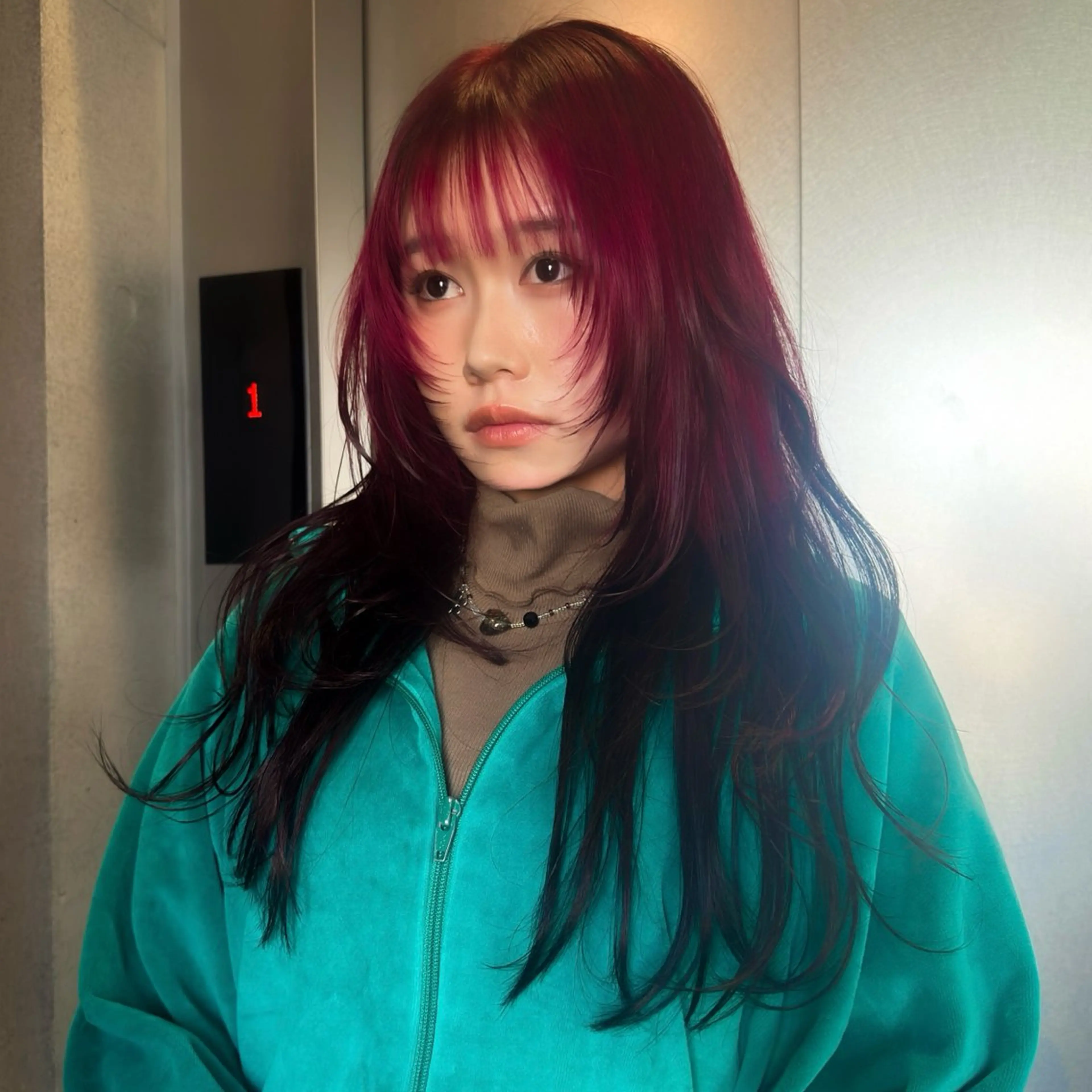 ロング カラー カット ヘアカラー トリートメント ヘッドスパ 透明感/血色カラー/ 似合せレイヤー/ゆいのヘアスタイル