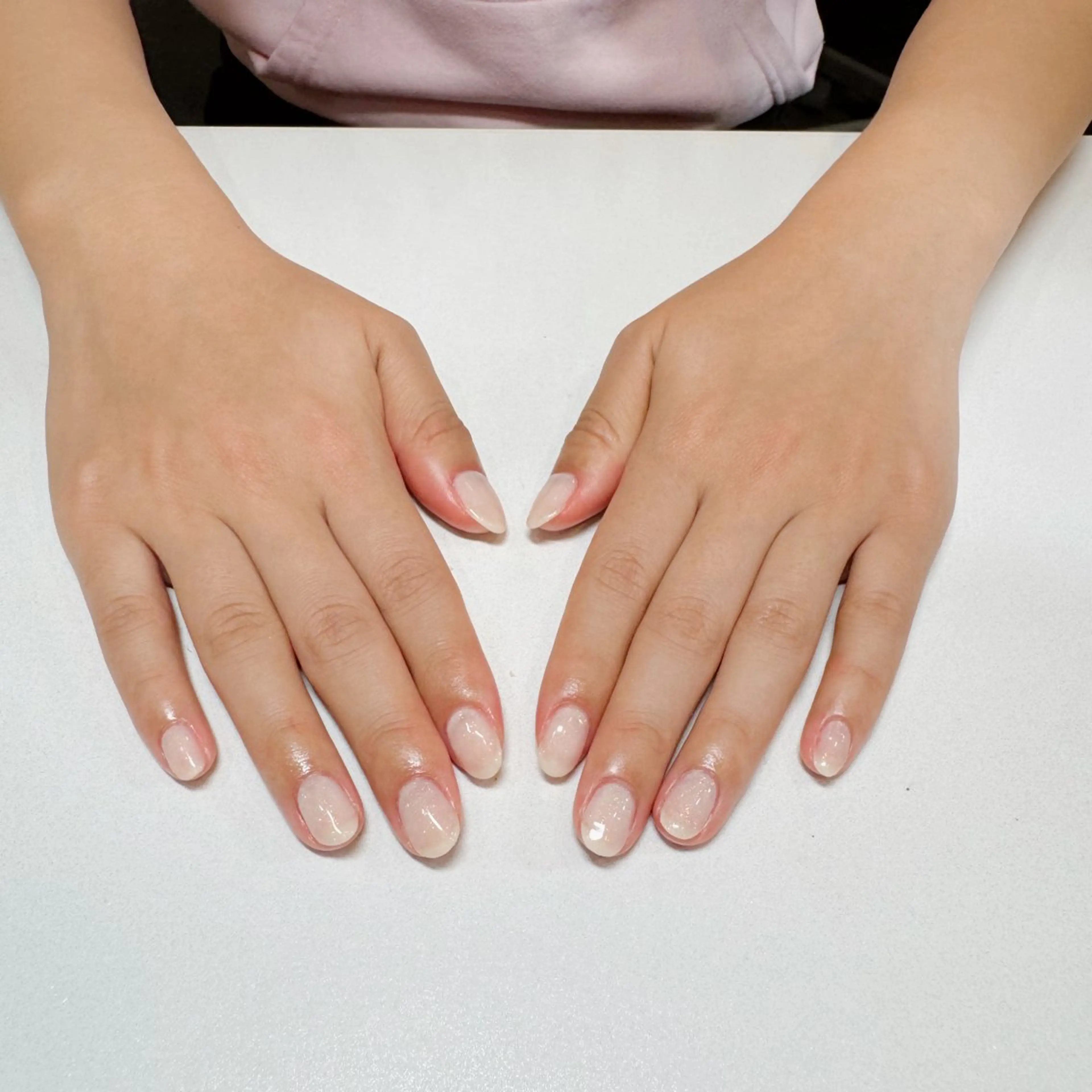 ネイル ラメ(グリッター) ホワイト mieux nail aireiのネイルデザイン