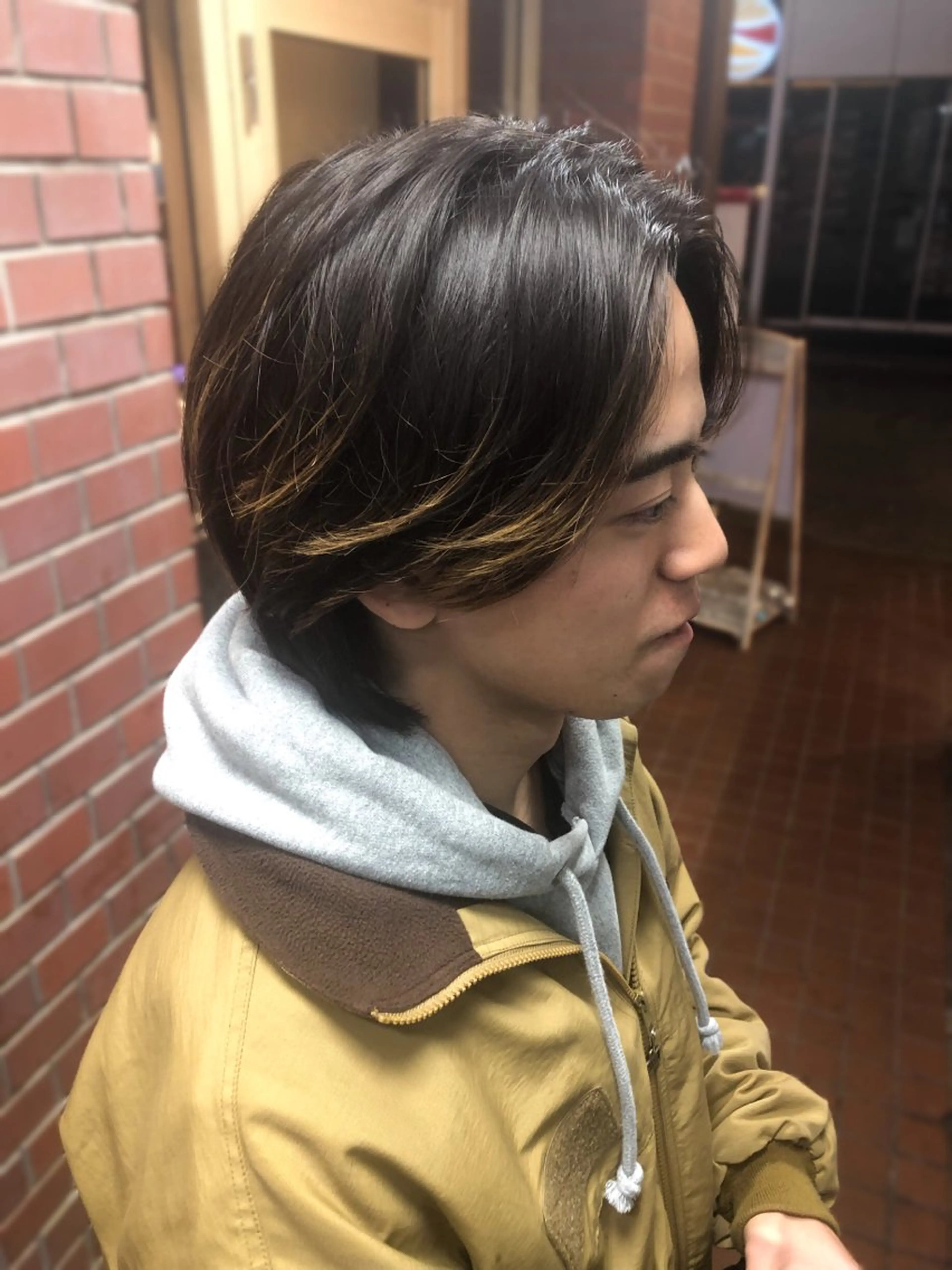 ヘアアレンジ メンズ カット トリートメント ヘアセット 栗原 侑也のヘアスタイル