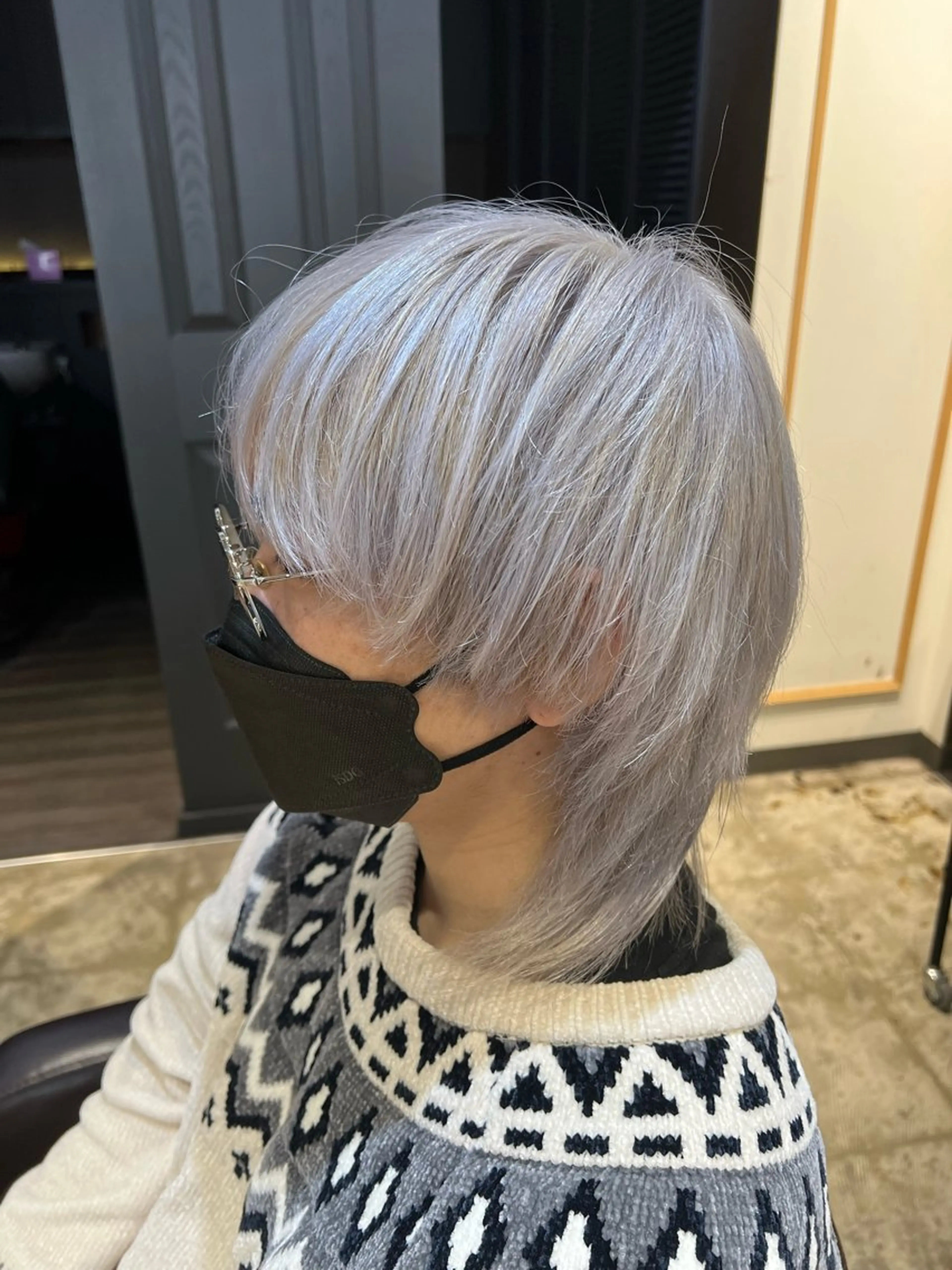 メンズ メンズウルフカット ウルフカット blue hair create box所属・大原 京利のヘアスタイル