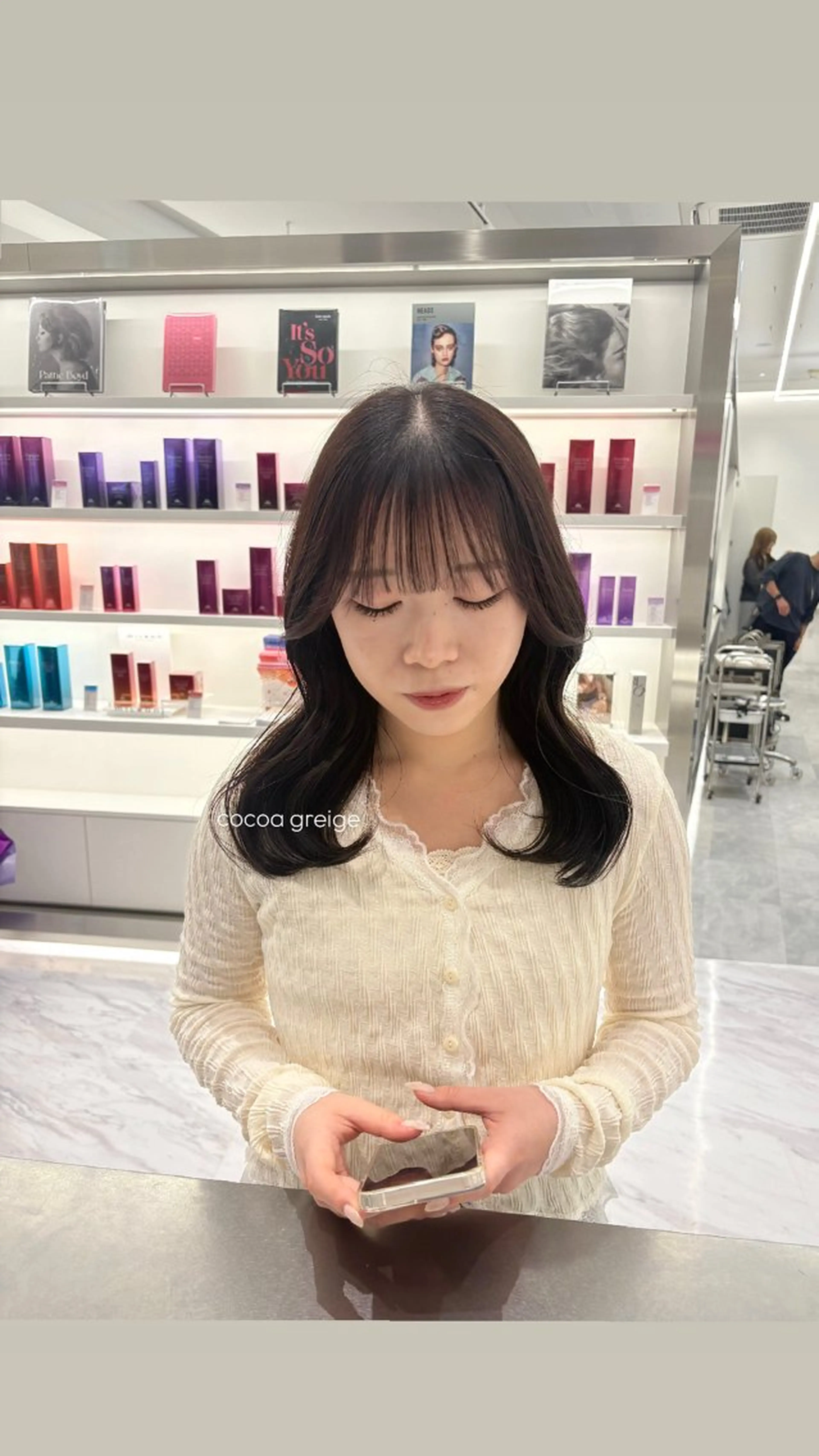 ミディアム 韓国風ヘア ヘアカラー Parve Mix/ 平 奈果🎀のヘアスタイル