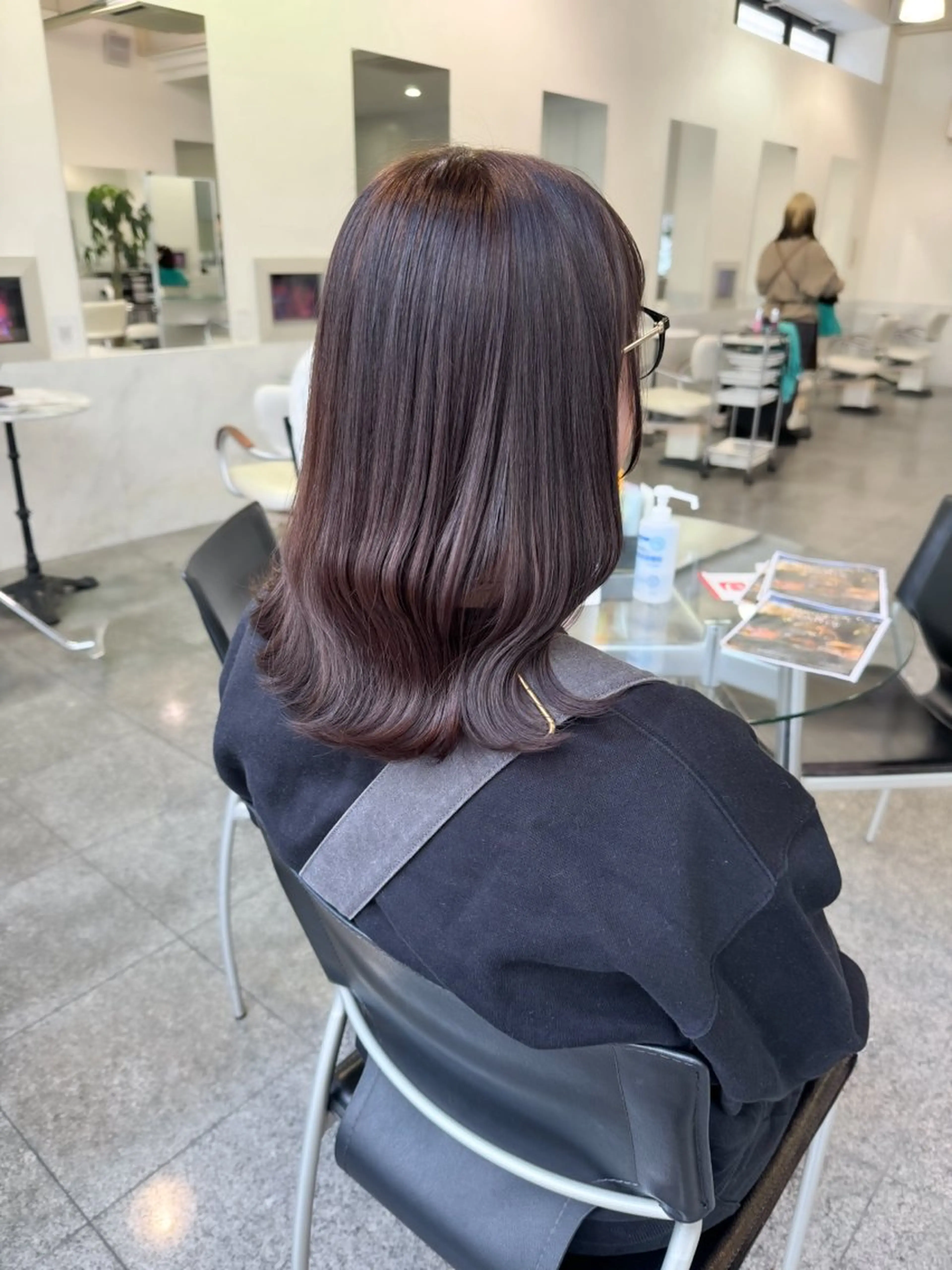 ミディアム カラー ブリーチ ブラウンカラー チョコレートブラウン ブリーチなしカラー 🎀ヒシダアキ /taboo🎀のヘアスタイル