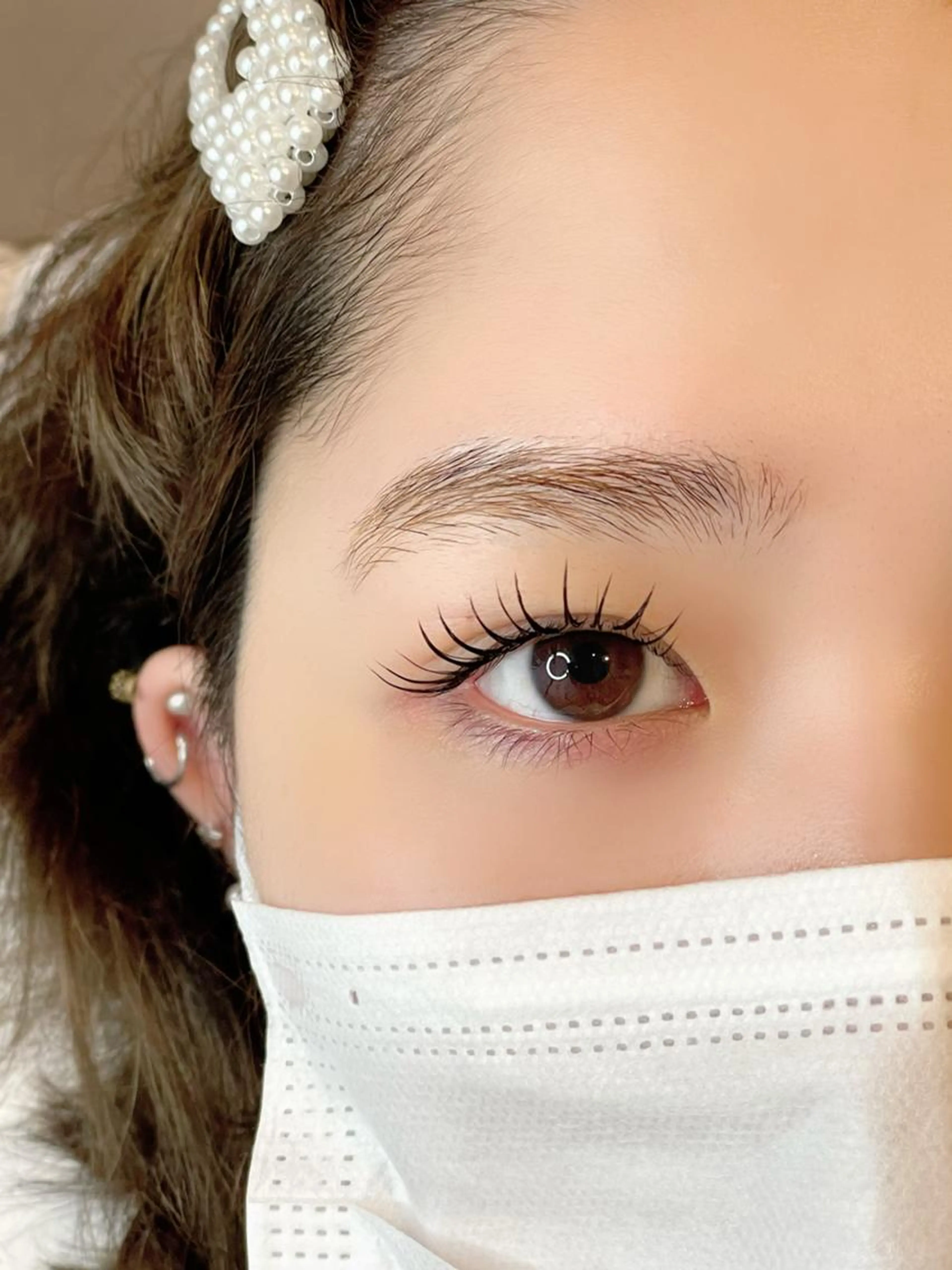 話題のパリエク✨パリジェンヌ（パーマ）＋エクステ100本の写真