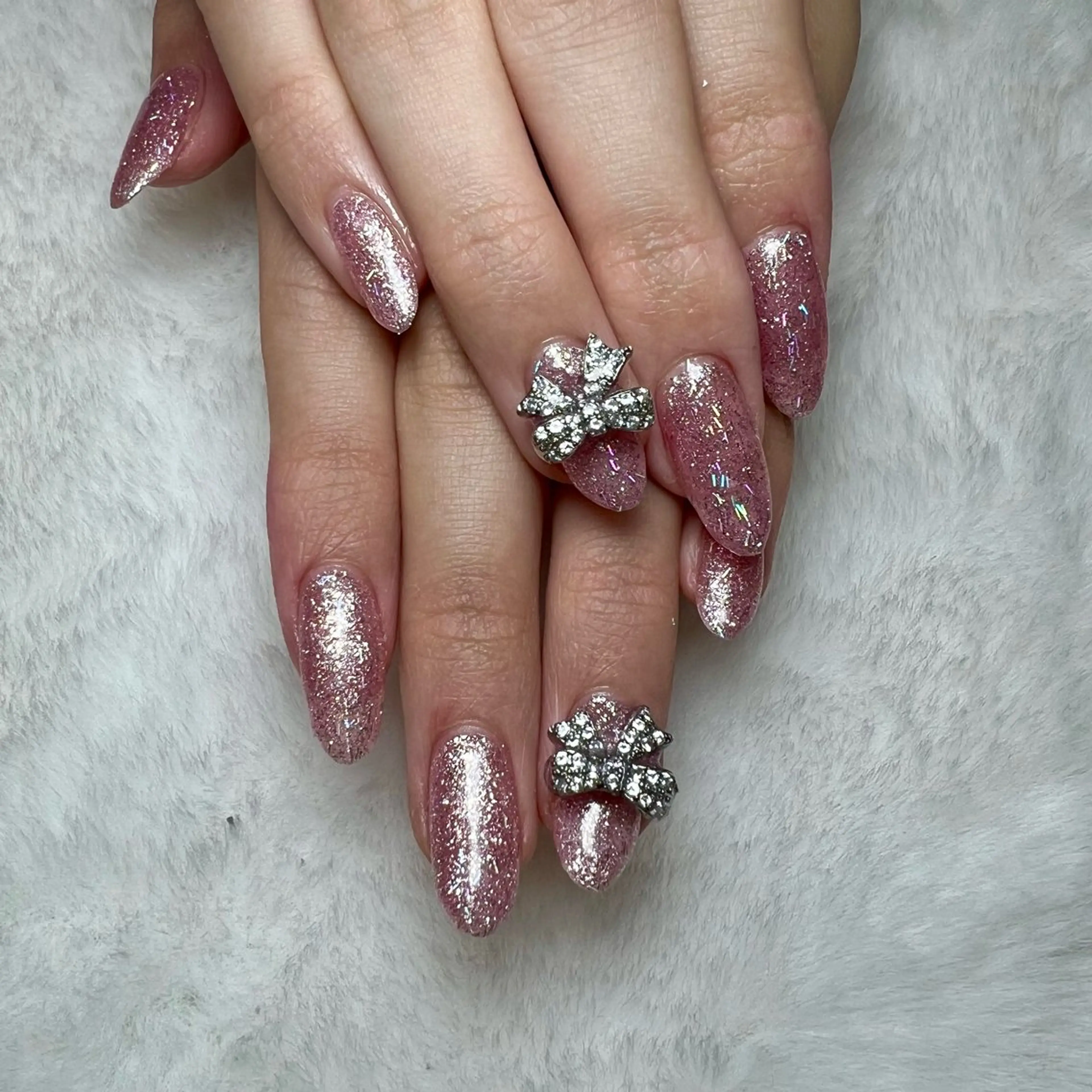 ネイル アートネイル フラッシュネイル フレンチネイル ジェルネイル ガラスフレンチ share所属・. yurieのネイルデザイン