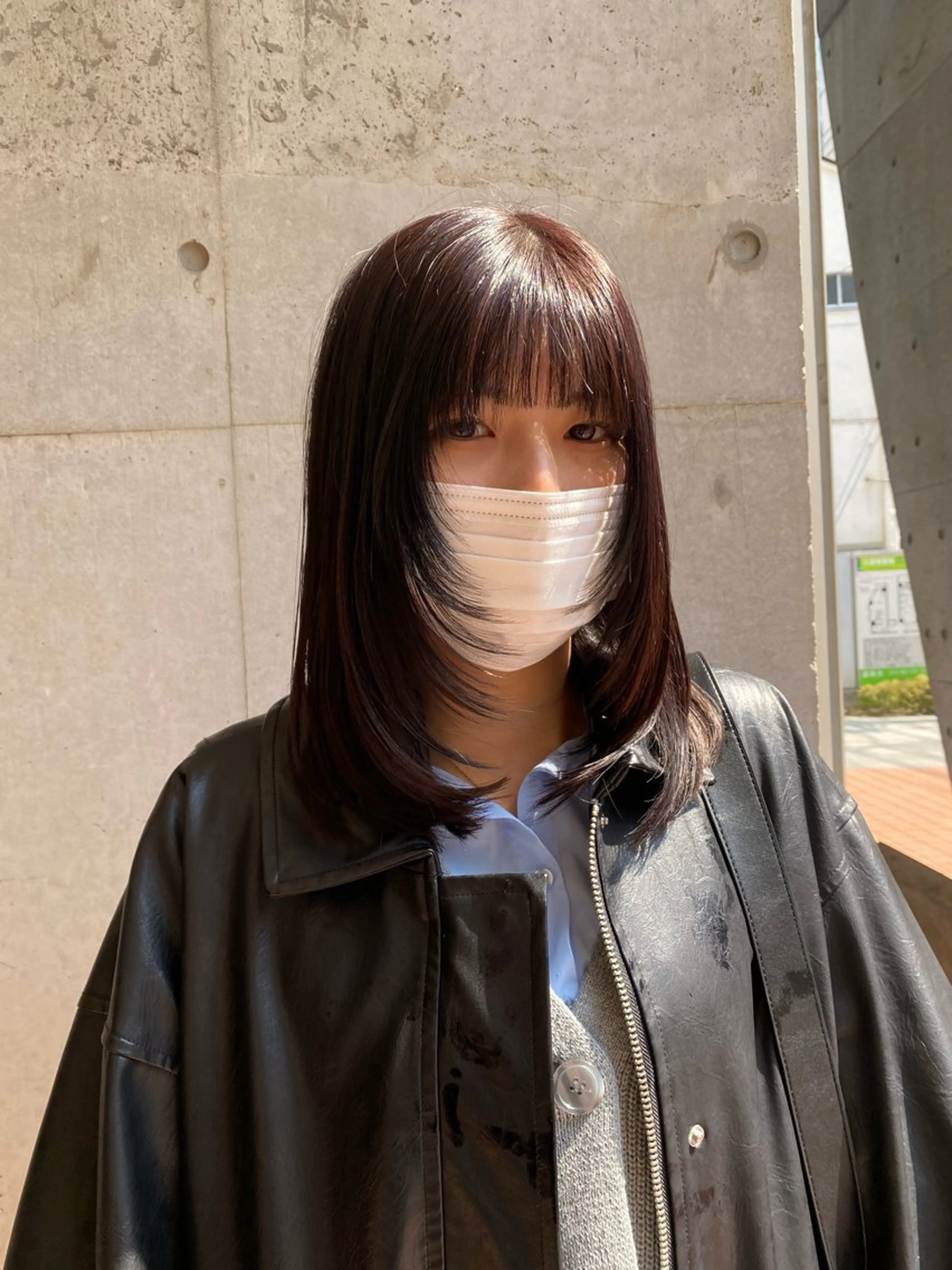 ミディアム 顔周りカット レイヤーカット ARUE所属・🎀🫧Oyama Riri🫧🎀のヘアスタイル