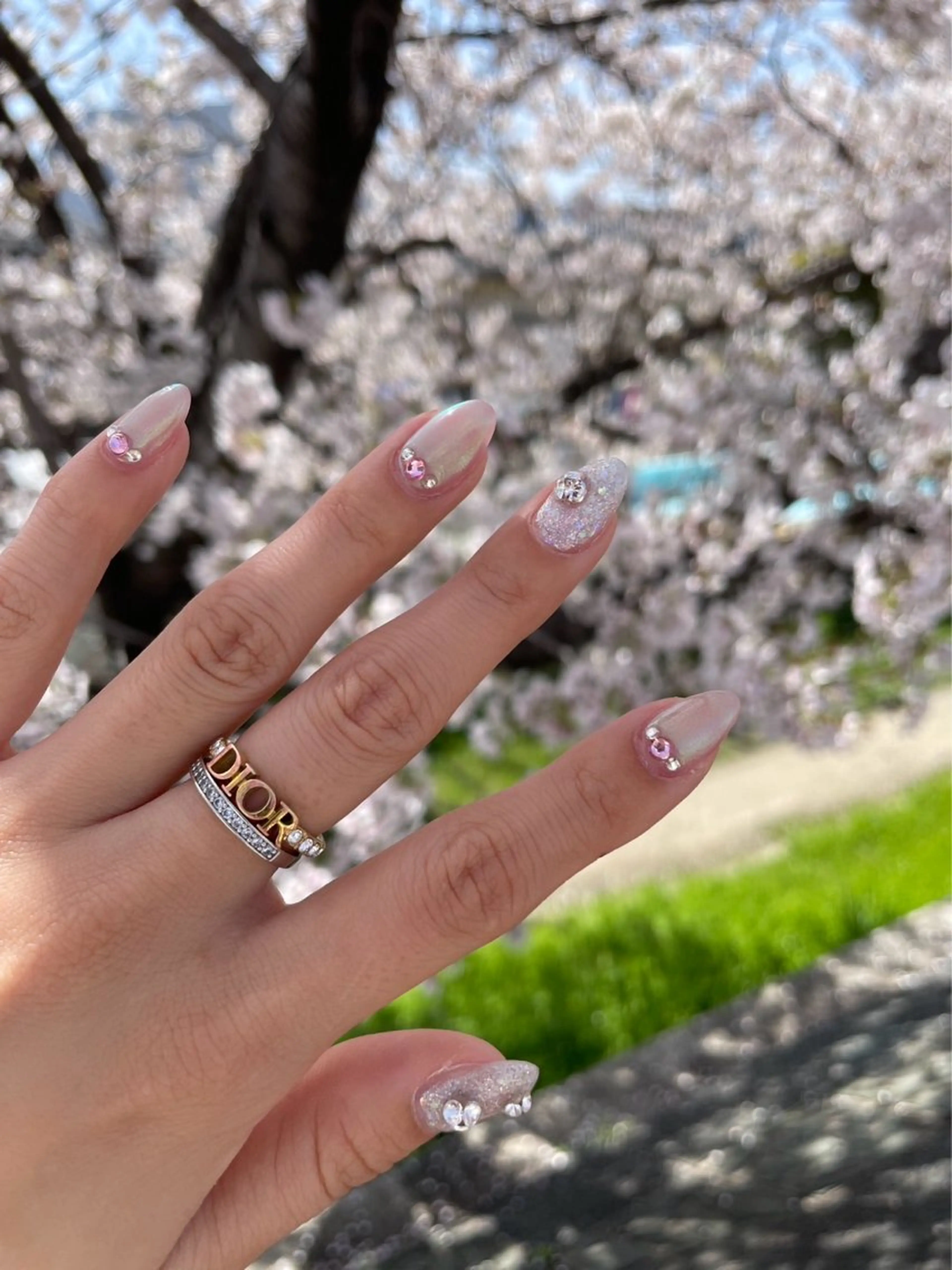 ネイル ハンドネイル n / ワンホン ニュアンスのネイルデザイン