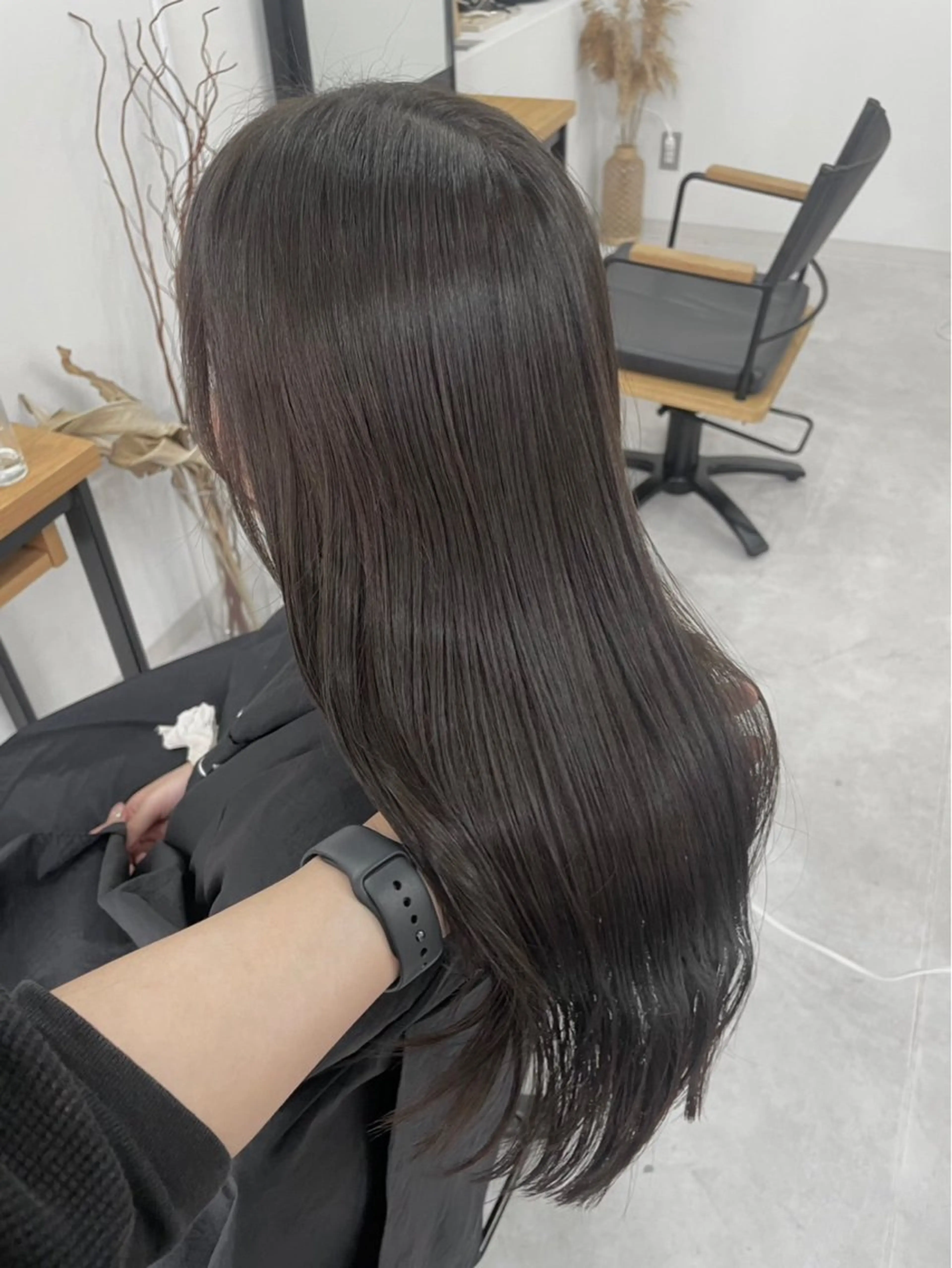 ロング ショートボブ ボブ ハイライト レイヤーカット 縮毛矯正 ヘアカラー ULu. 岡山駅店 髪質改善トリートメント＆ハイトーンカラー所属・SUZU/岡山/矯正 ハイトーン/レイヤーのヘアスタイル