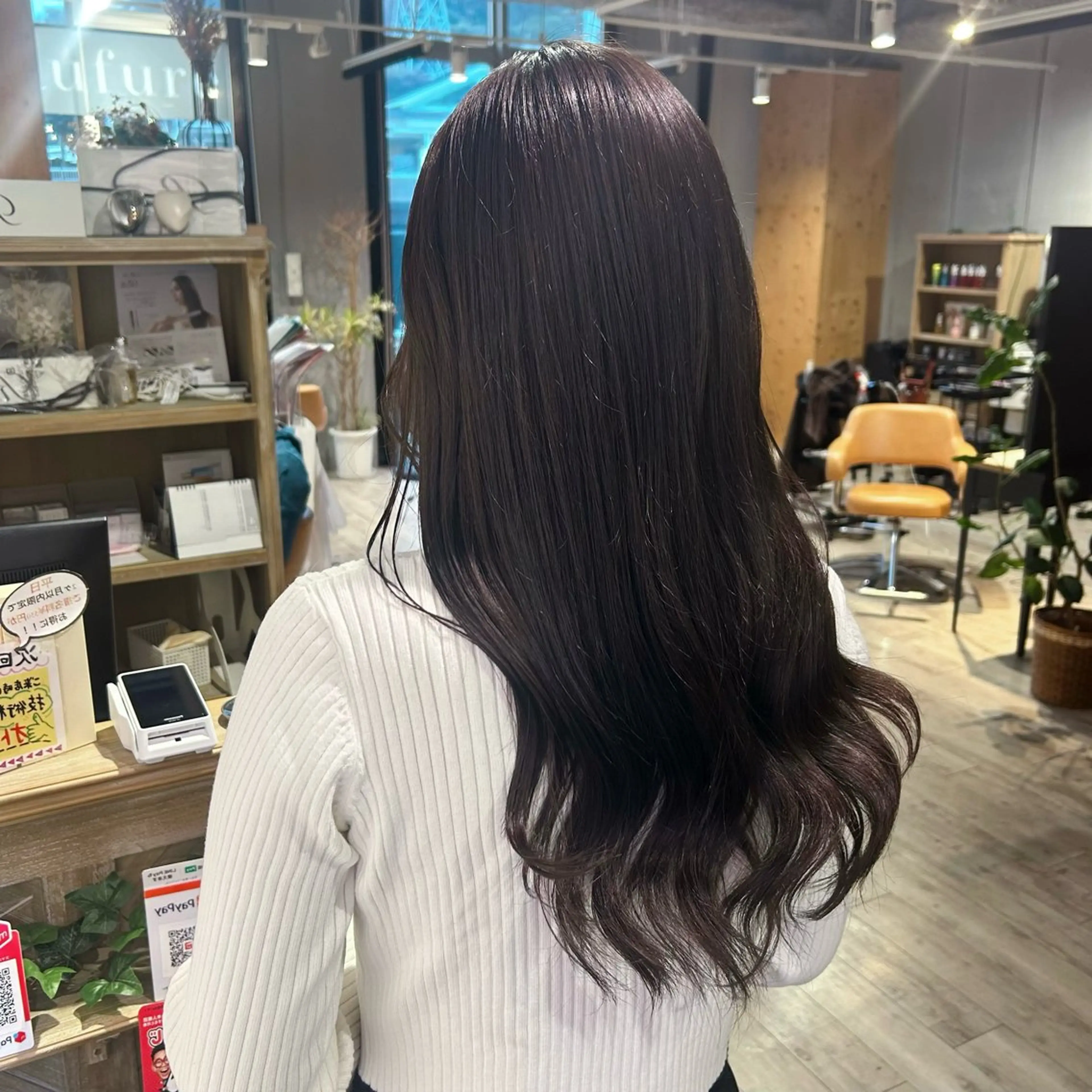 ロング カラー 髪質改善 🫧‪しろがねのヘアスタイル