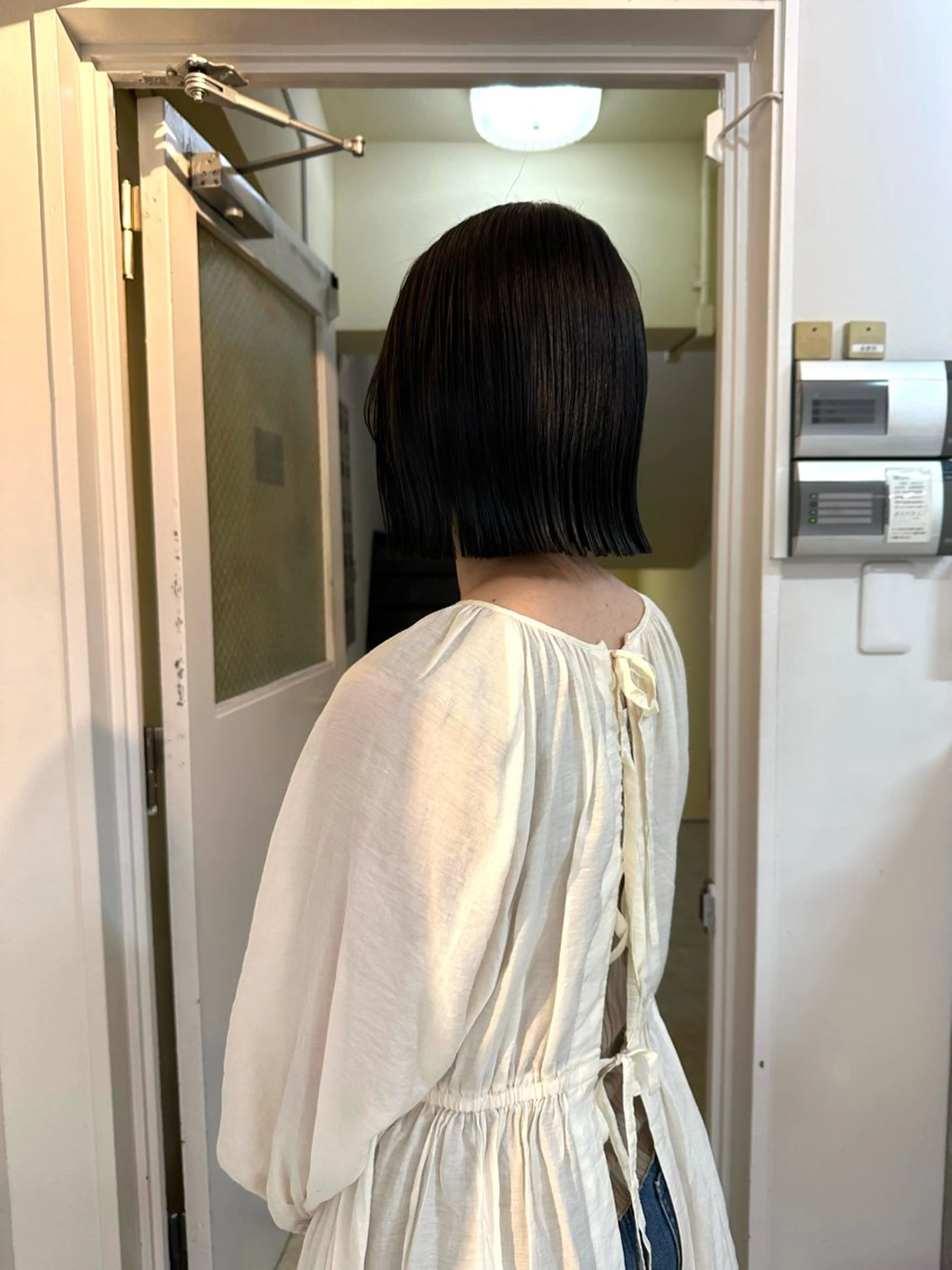 ショート ボブ 外ハネヘア カット ヘアカラー FavyS「フェイヴィーズ」所属・竹中 彩音のヘアスタイル