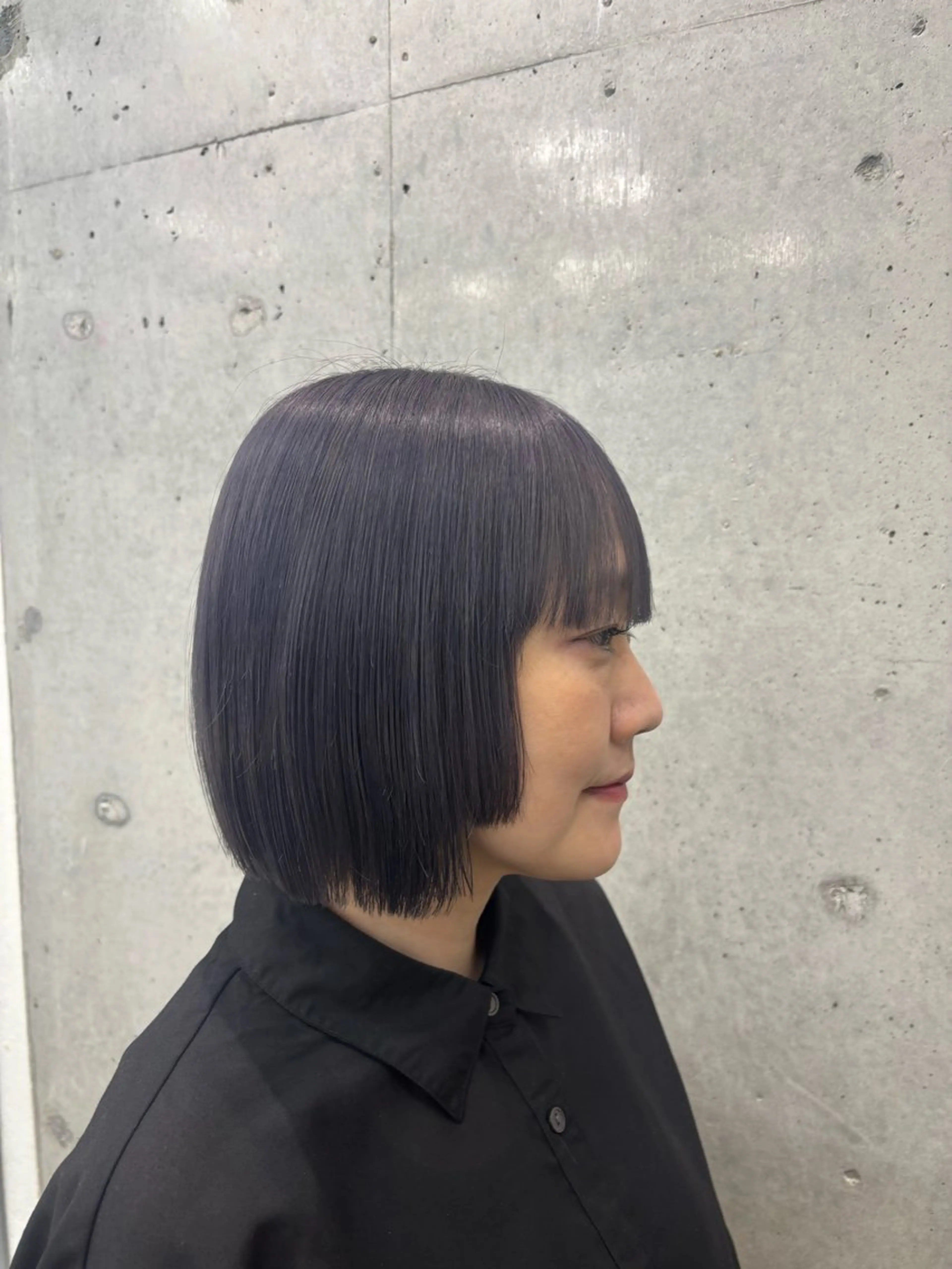 ミディアム ヘアカラー 🛼ハイトーンボブ 🍭yui :)のヘアスタイル