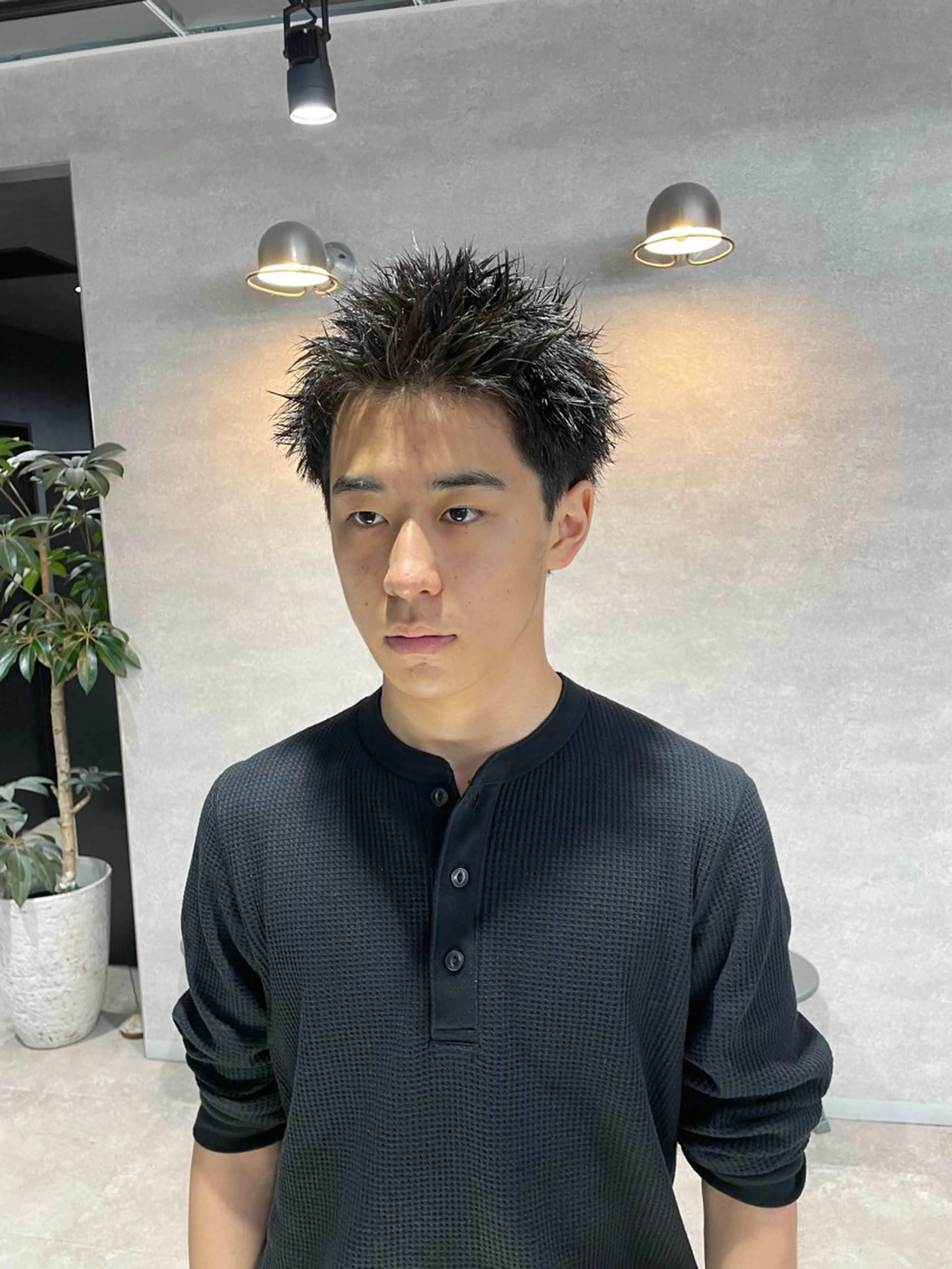 ショート メンズ スパイキーショート ショートヘア カット 垢抜けハイトーン☀/ 笑顔の美容師/しゅんのヘアスタイル