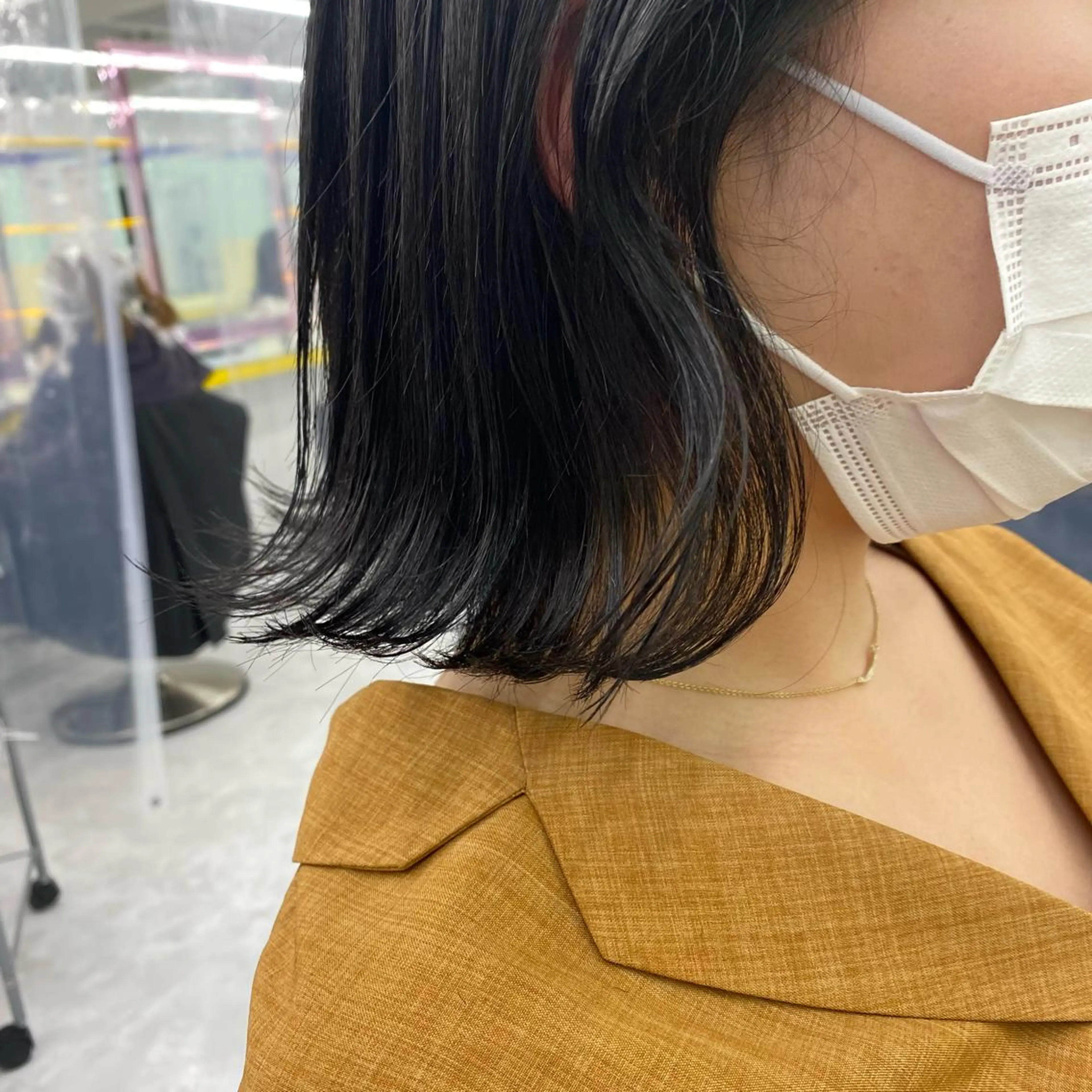 セミロング カラー ヘアアレンジ ヘアカラー GOTODAY shair salon 横浜mare店所属・透明感抜群カラー mai🍑♡のヘアスタイル
