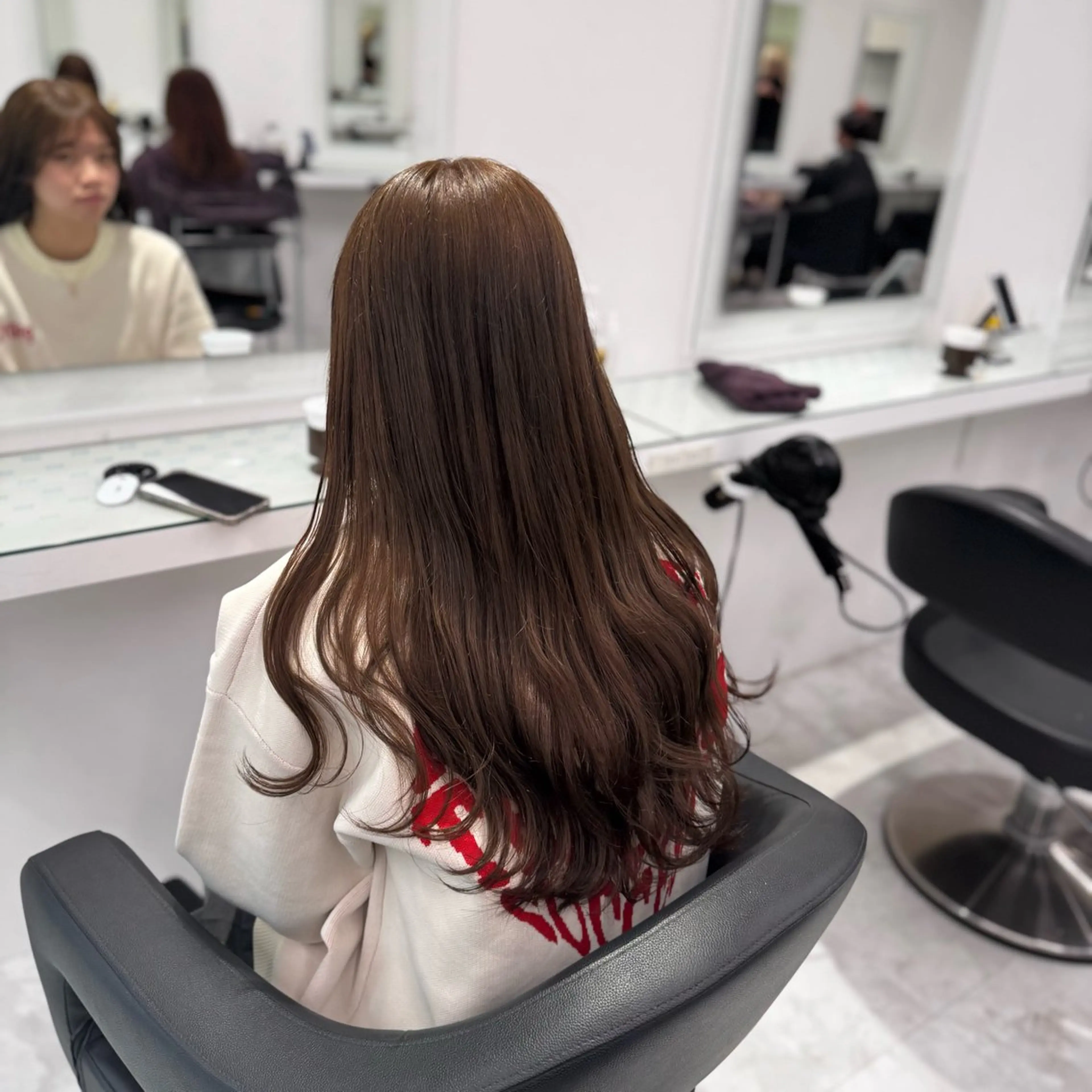 ロング カラー カット ヘアカラー トリートメント ヘアセット ‎🤍モテ髪作ります 🤍ゆうと🤍のヘアスタイル