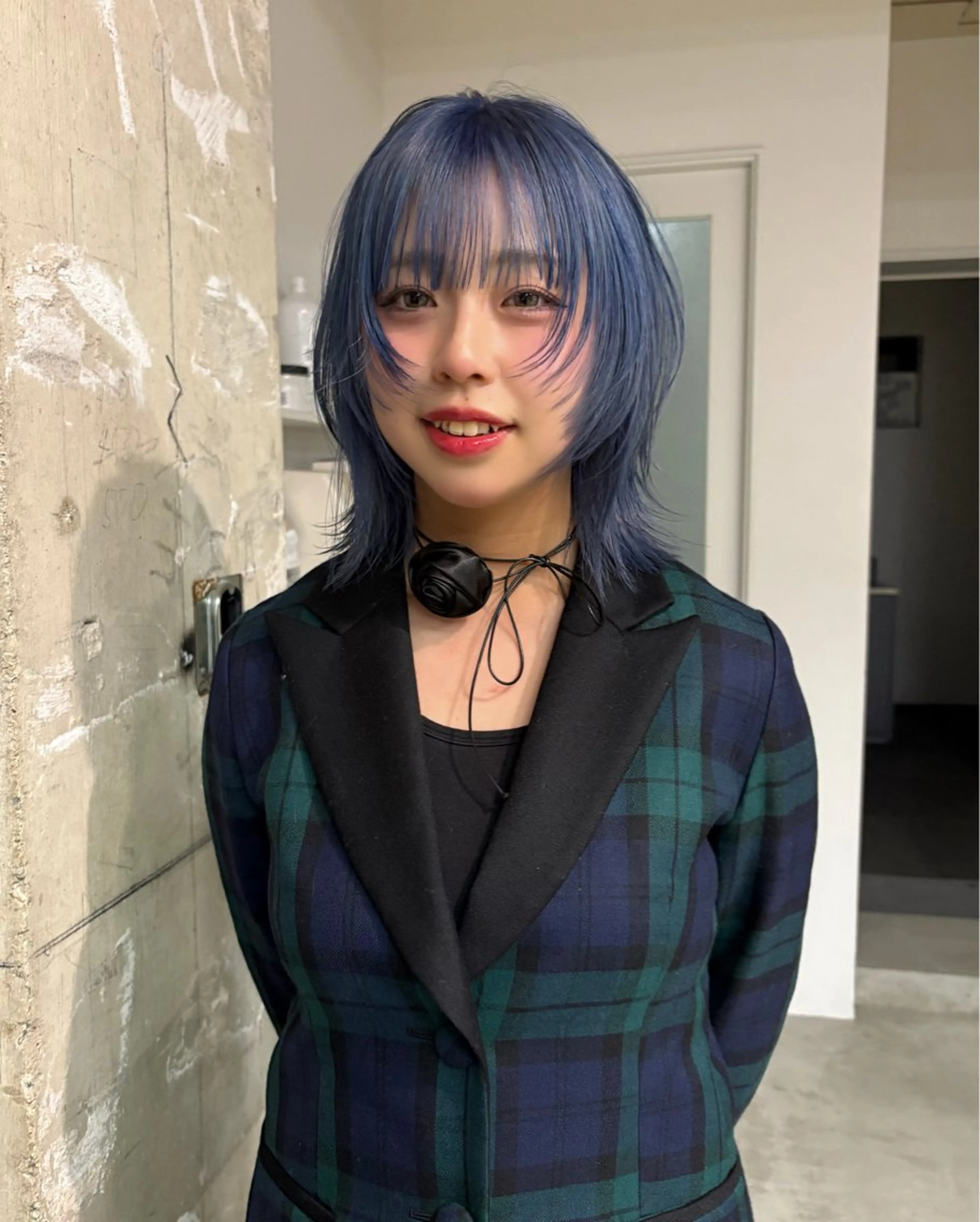 ミディアム ヘアカラー Zoey kannaのヘアスタイル
