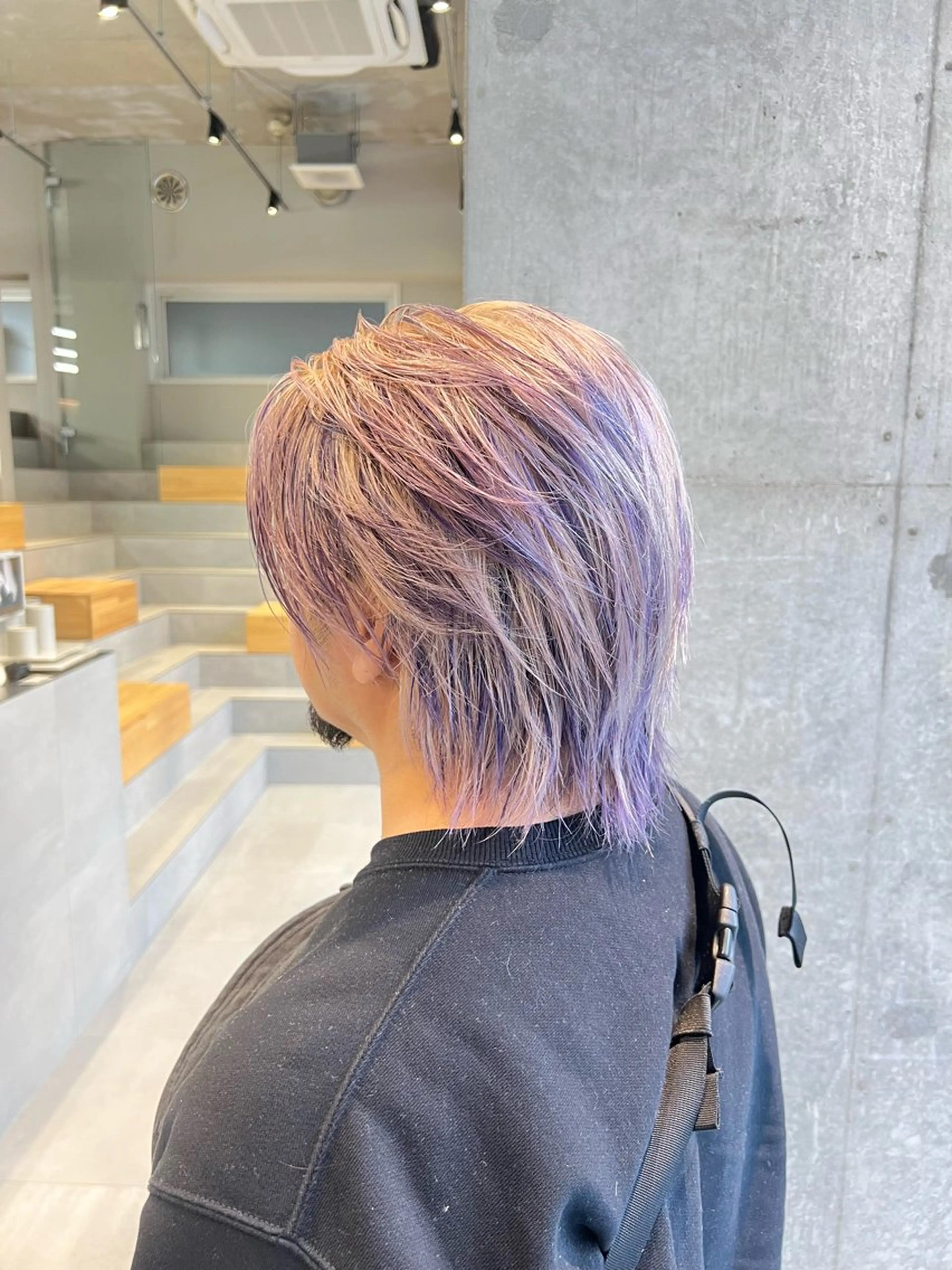カラー メンズ カット ヘアカラー KENTO/ レイヤーカット/艶髪のヘアスタイル