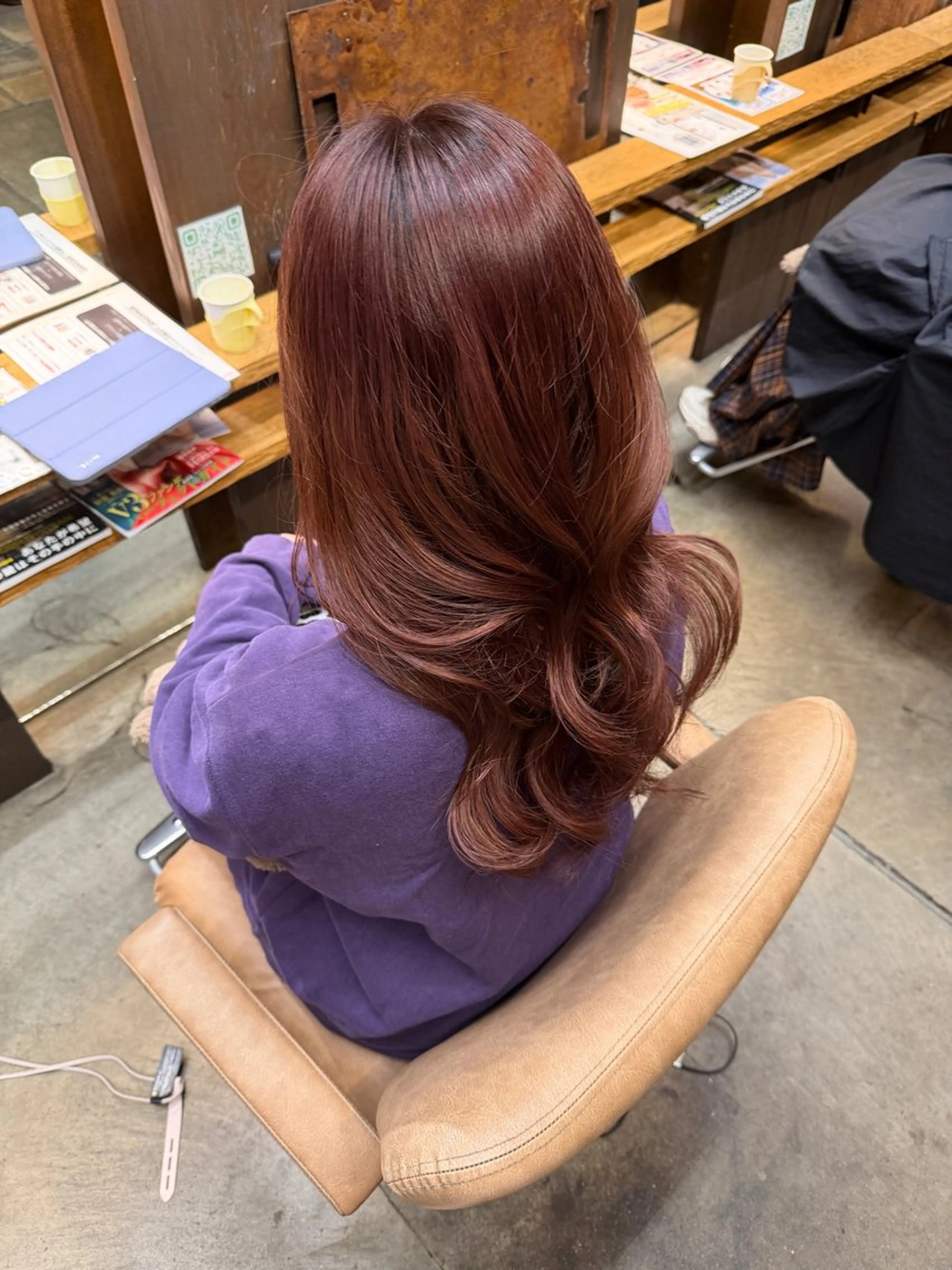 セミロング 顔周りカット ハイライト 髪質改善 縮毛矯正 カット ヘアカラー トリートメント 美髪縮毛矯正/ 髪質改善/愛敬響のヘアスタイル